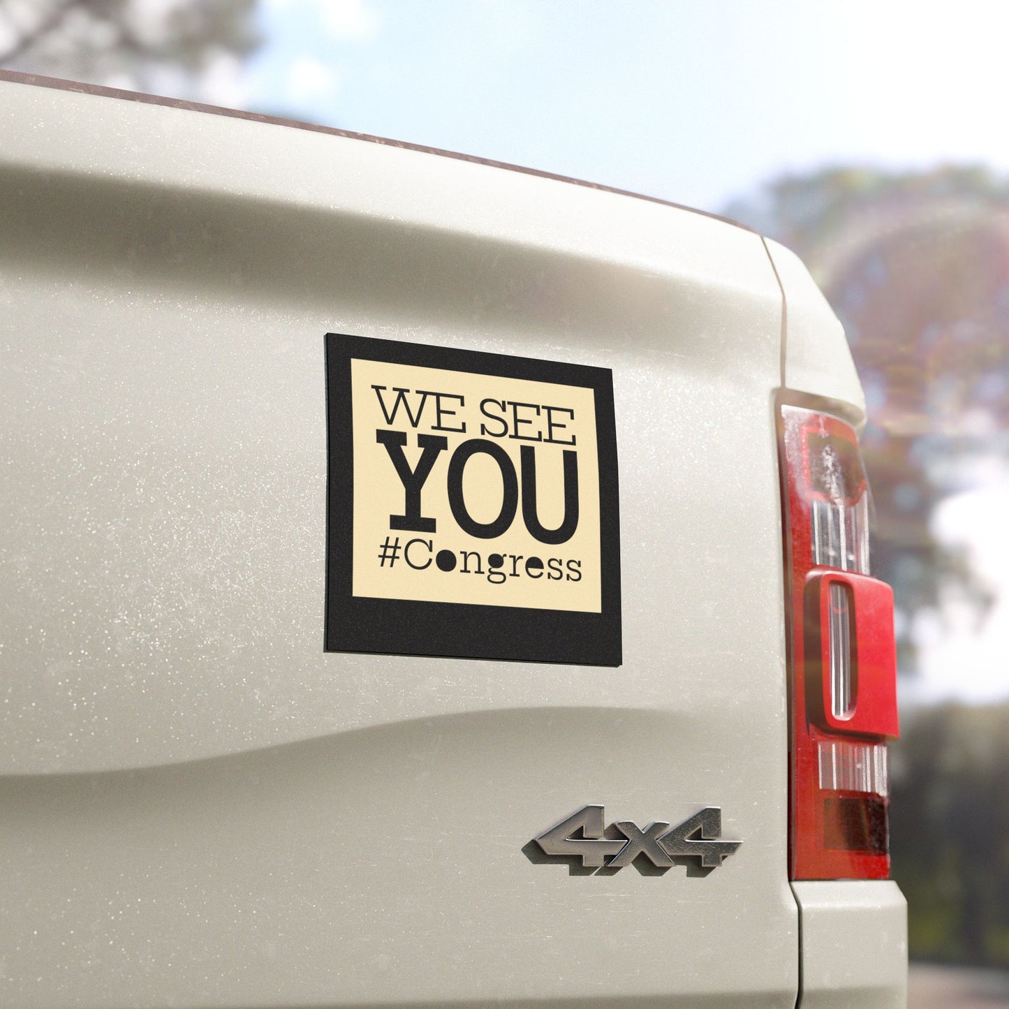 “We see YOU, Congress” Political Car Magnet — Patriotic Protest Sticker