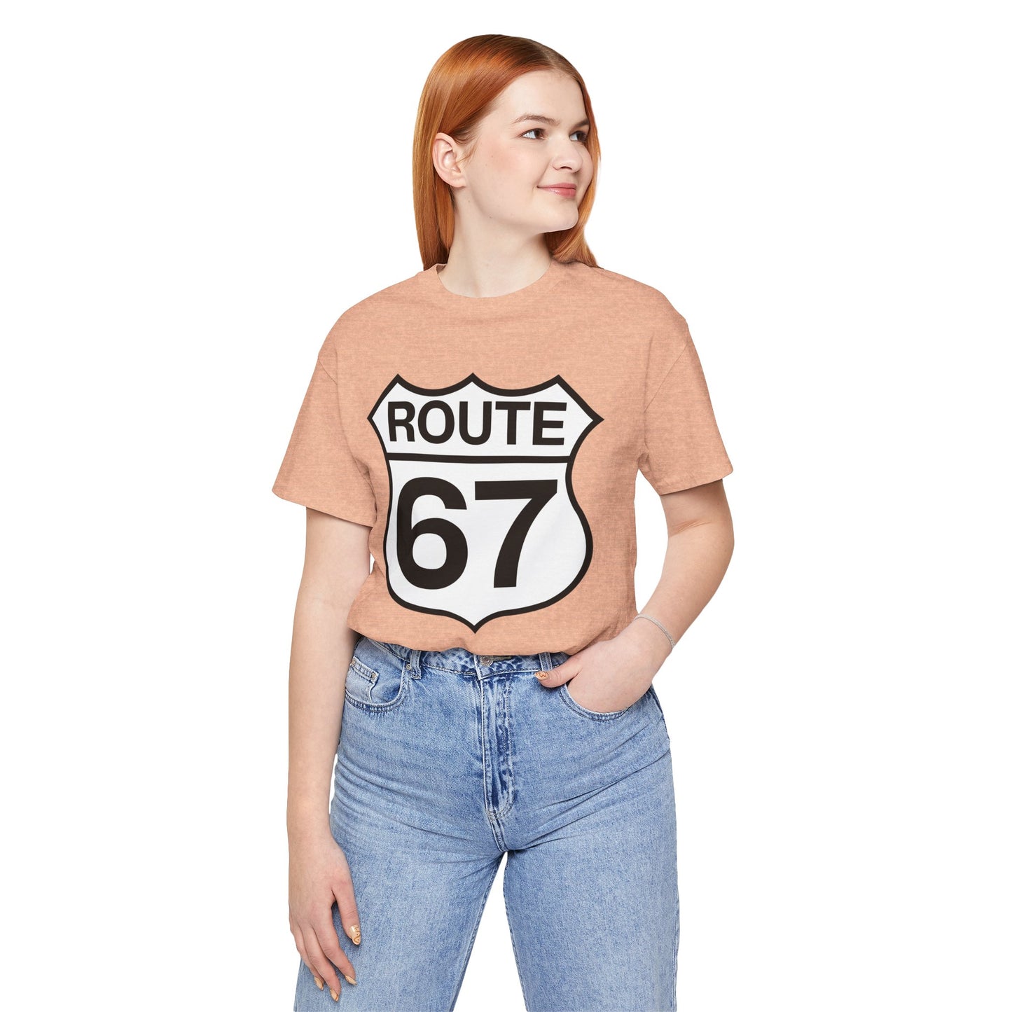 Classic Black & White Route 67 – Unisex Tee