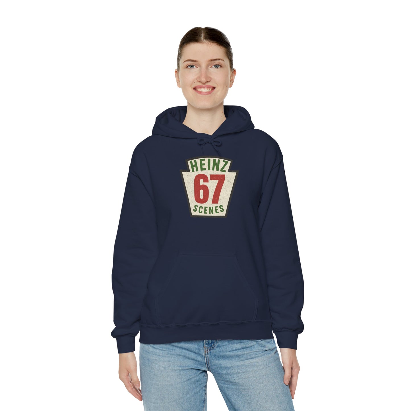 Retro Distressed Heinz 67 Scenes -- Unisex Hoodie