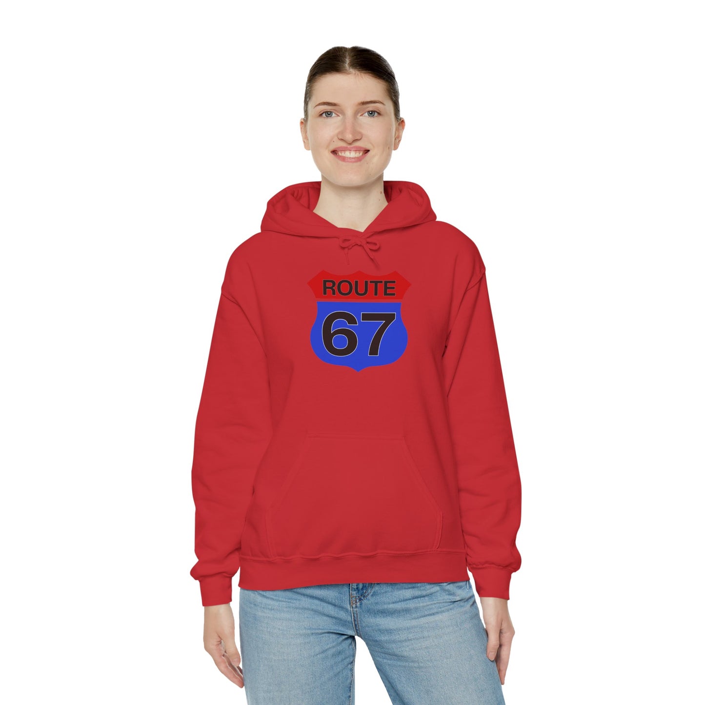 Route 67 Red & Blue Edition -- Unisex Hoodie
