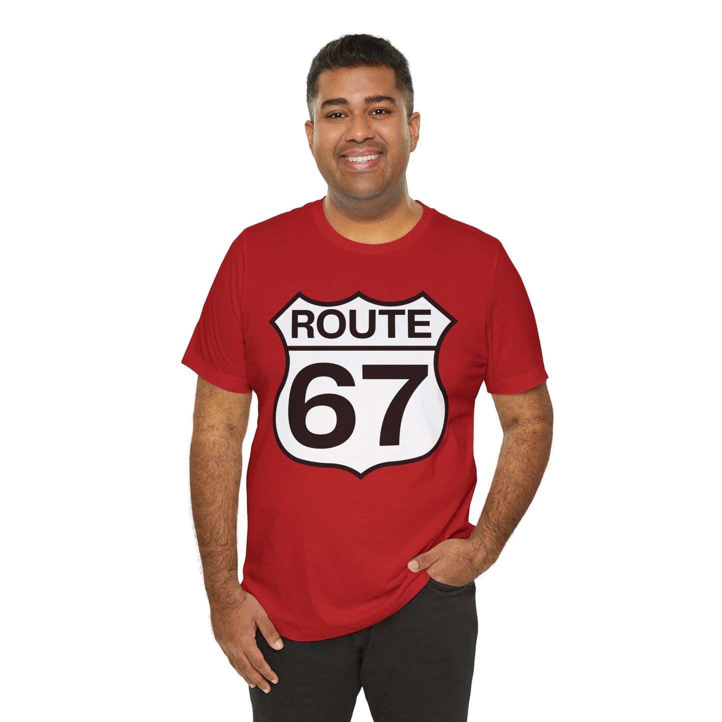 Classic Black & White Route 67 – Unisex Tee