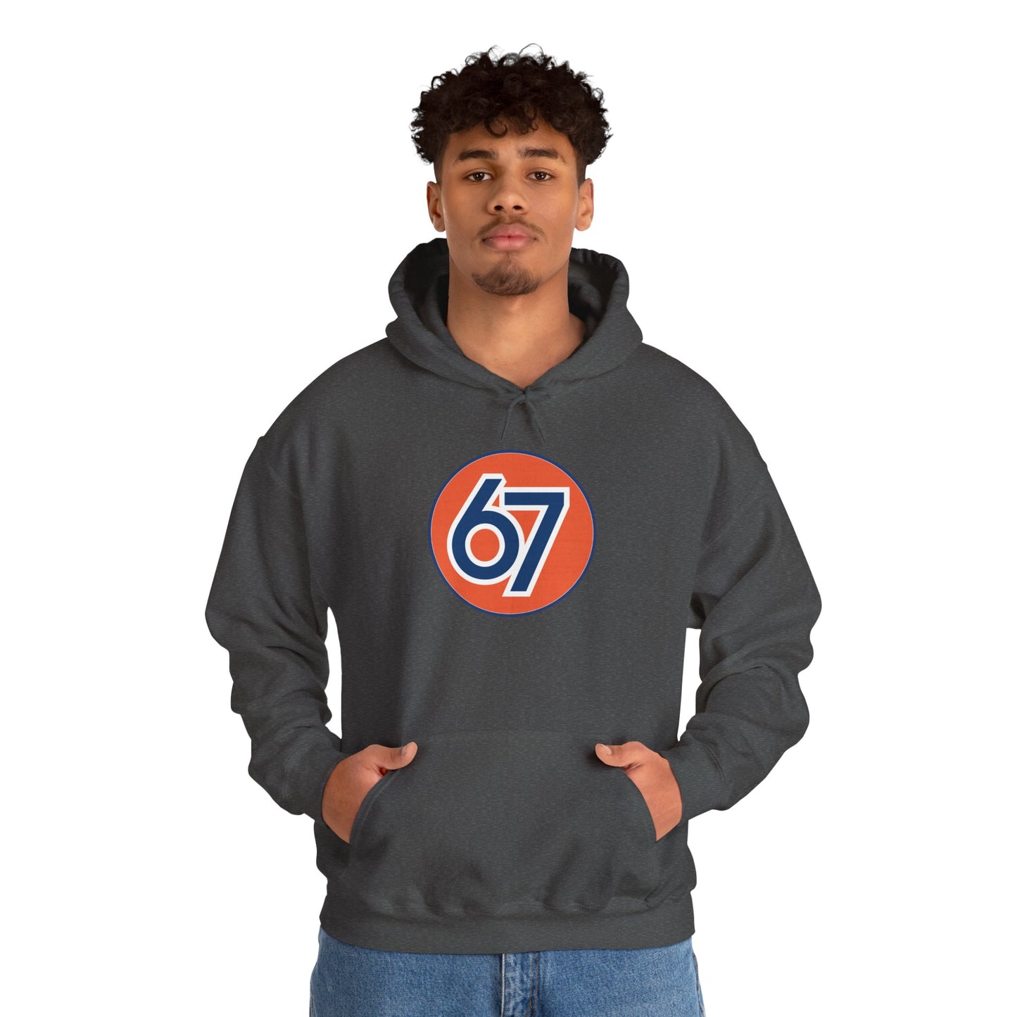 Retro 67 Vintage Circle Graphic -- Unisex Hoodie