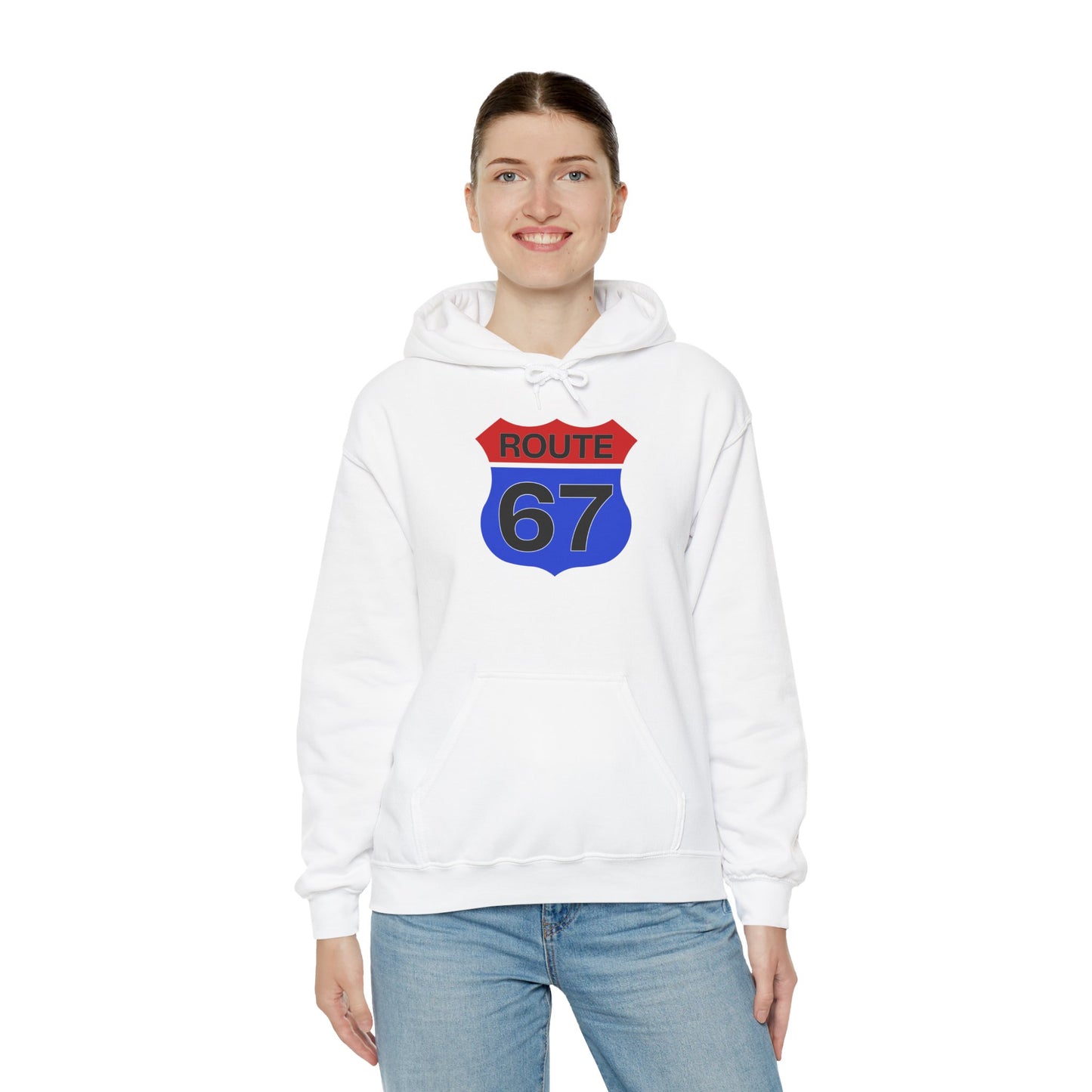 Route 67 Red & Blue Edition -- Unisex Hoodie
