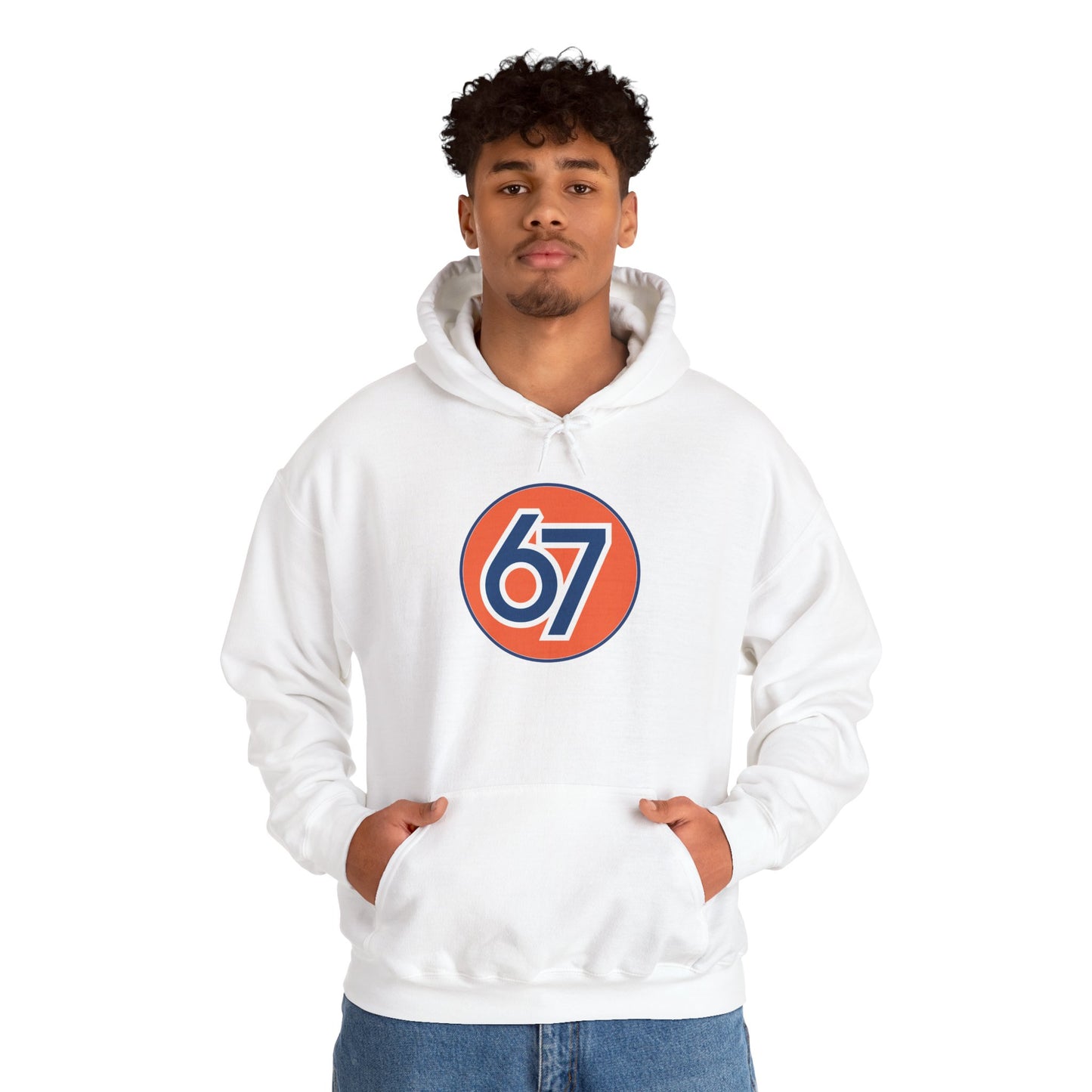 Retro 67 Vintage Circle Graphic -- Unisex Hoodie