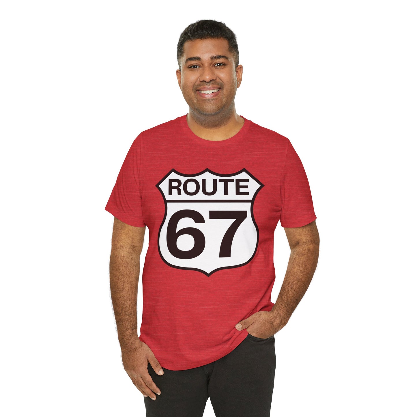 Classic Black & White Route 67 – Unisex Tee