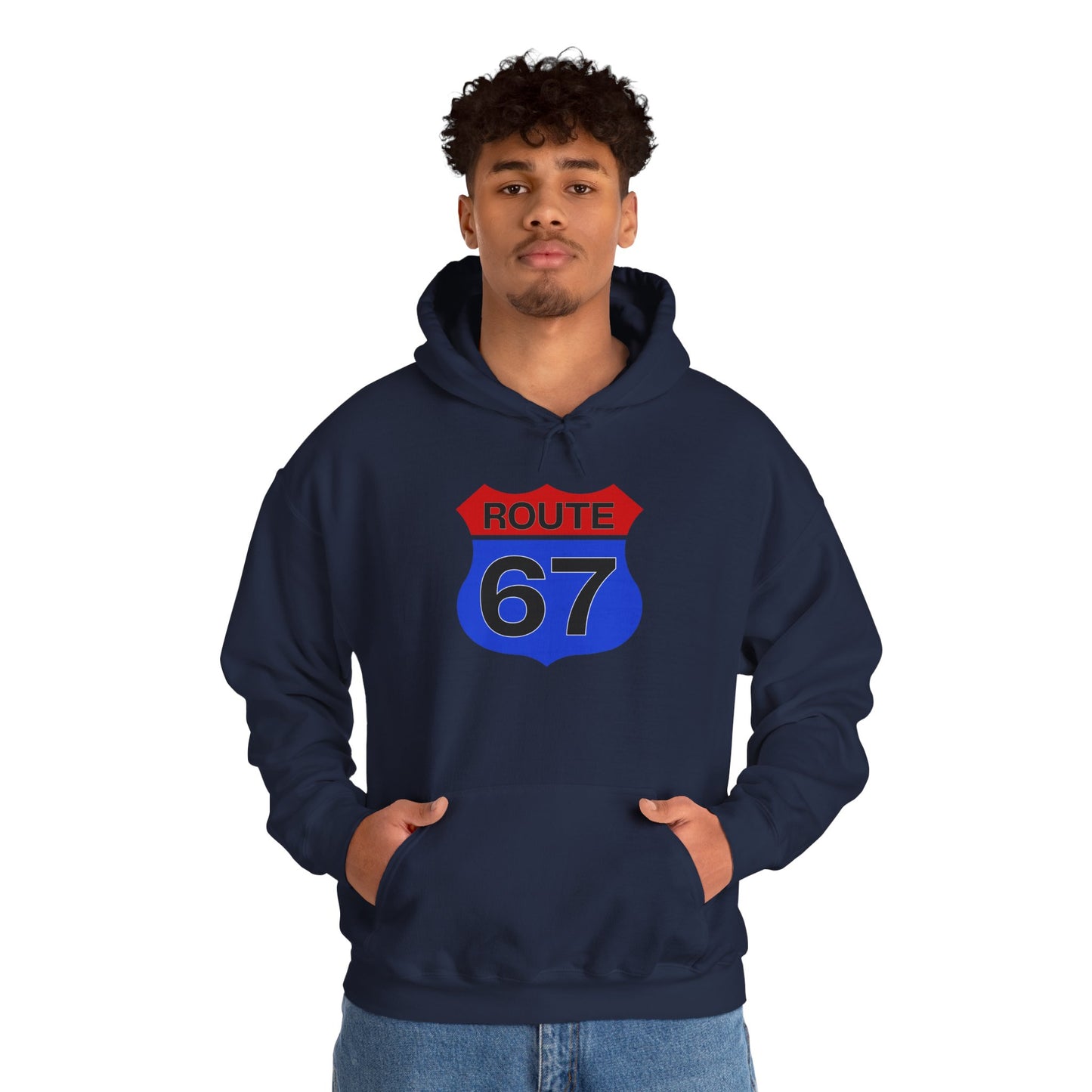 Route 67 Red & Blue Edition -- Unisex Hoodie