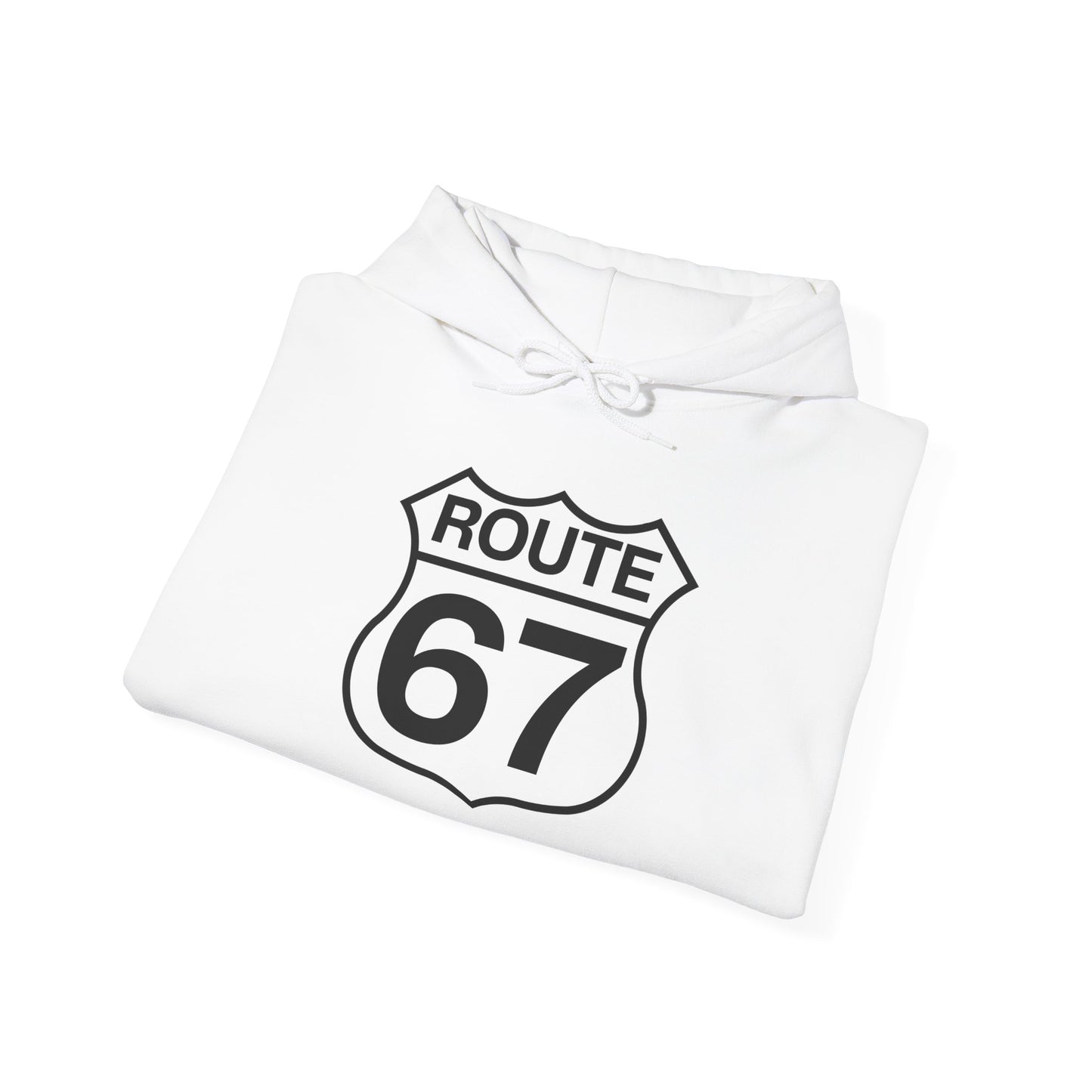 Classic Black & White Route 67 -- Unisex Hoodie