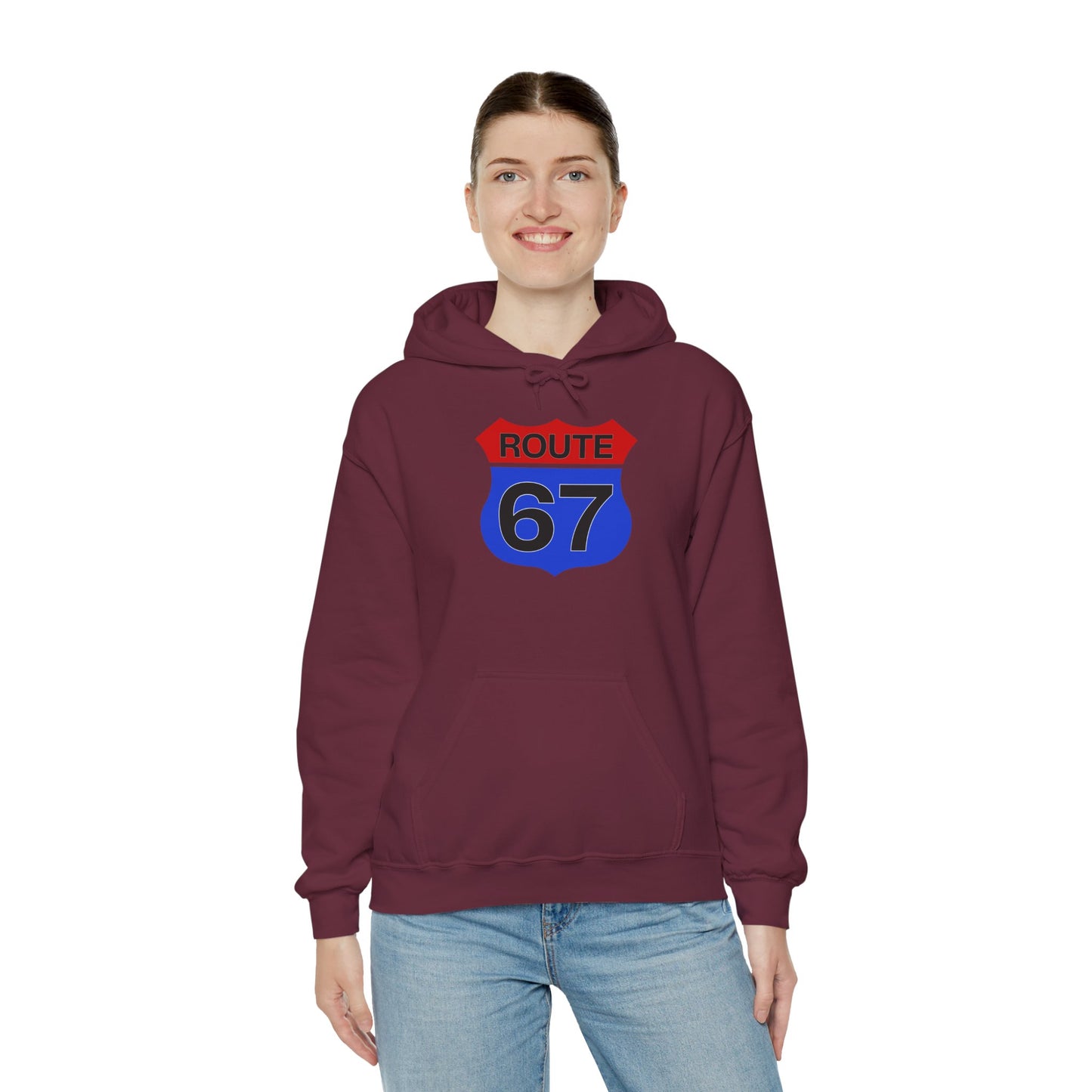 Route 67 Red & Blue Edition -- Unisex Hoodie