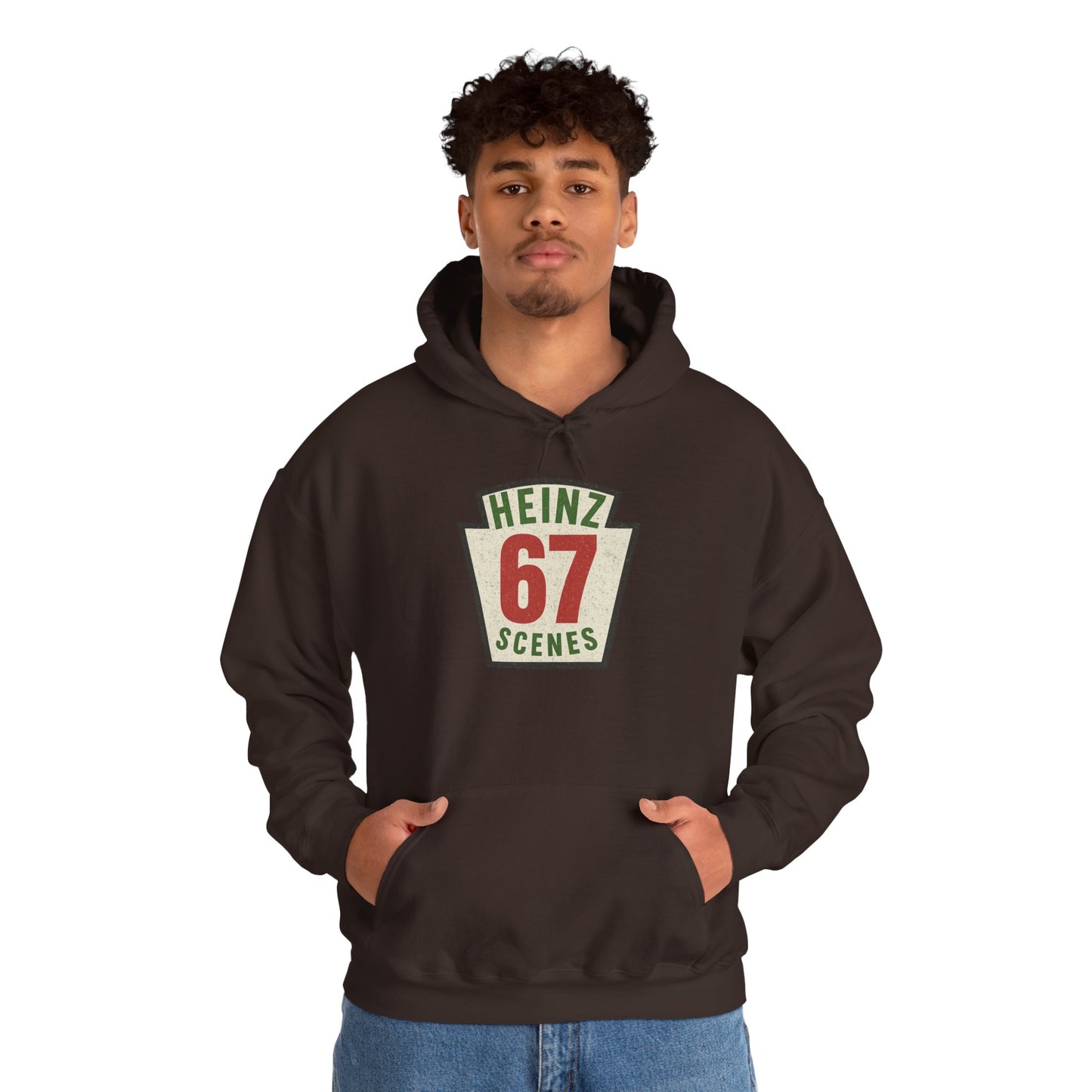 Retro Distressed Heinz 67 Scenes -- Unisex Hoodie