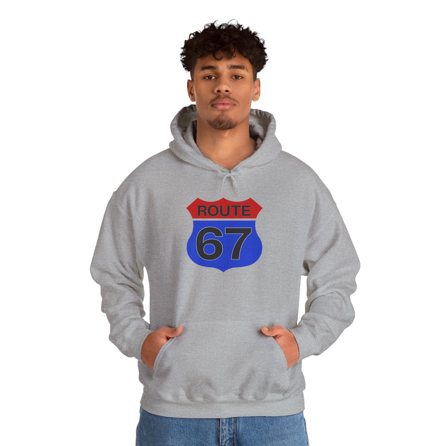 Route 67 Red & Blue Edition -- Unisex Hoodie