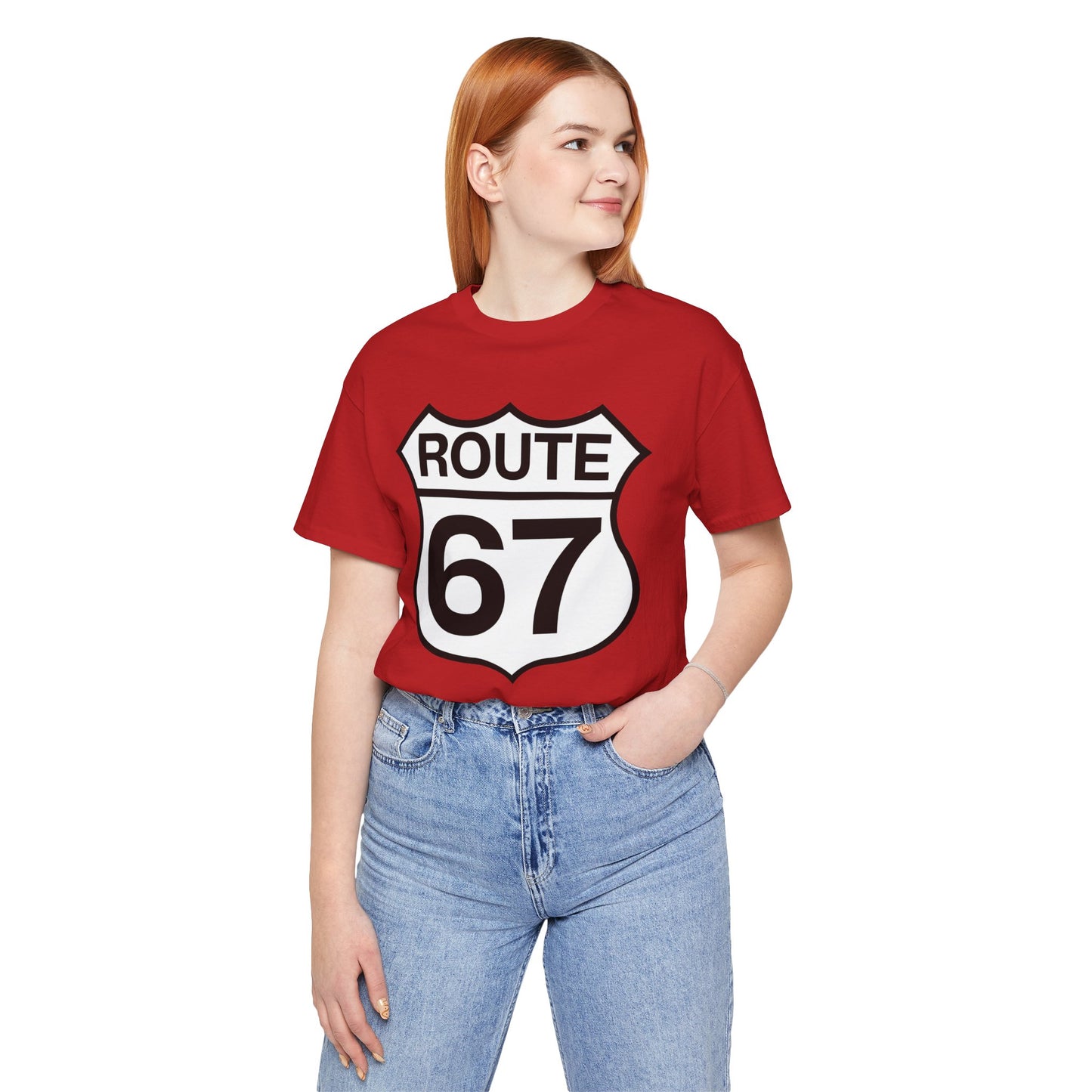 Classic Black & White Route 67 – Unisex Tee