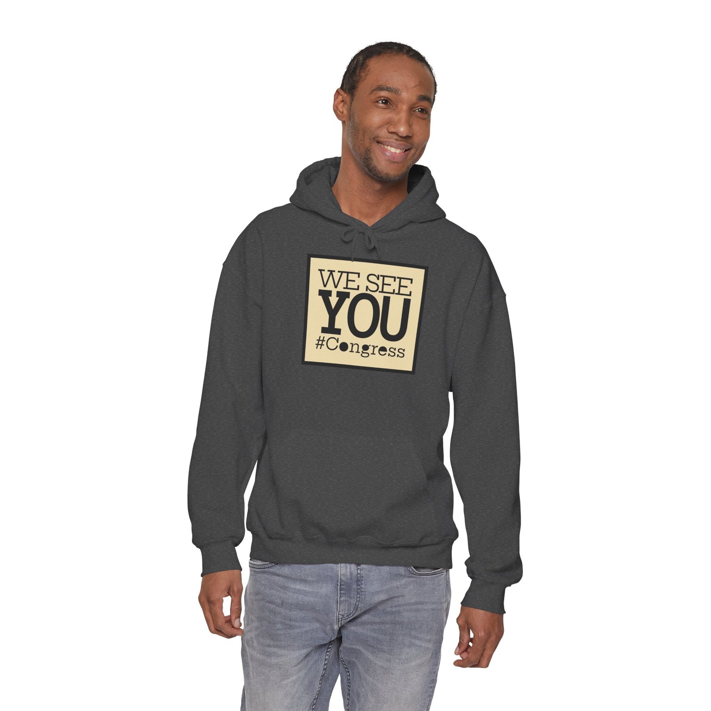 "We See You, Congress" Hoodie — Political Statement Gear
