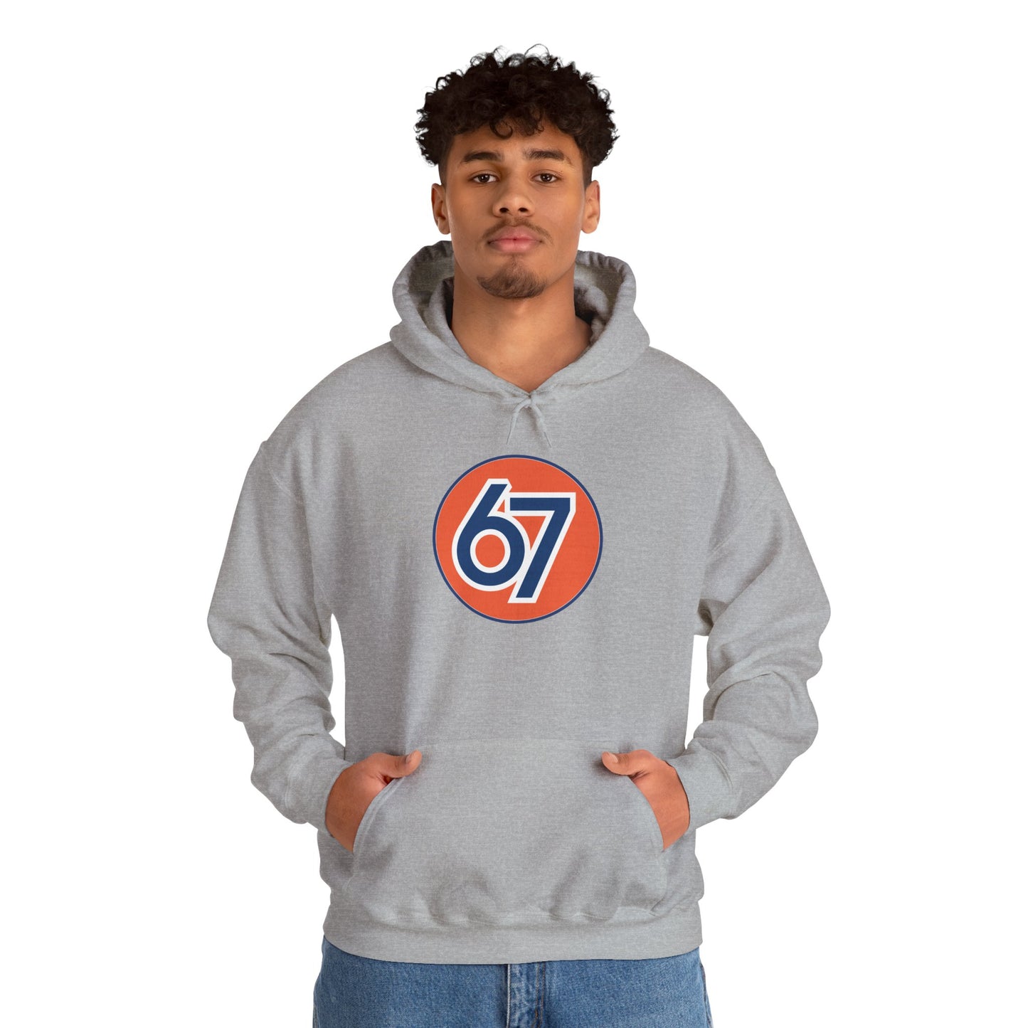 Retro 67 Vintage Circle Graphic -- Unisex Hoodie