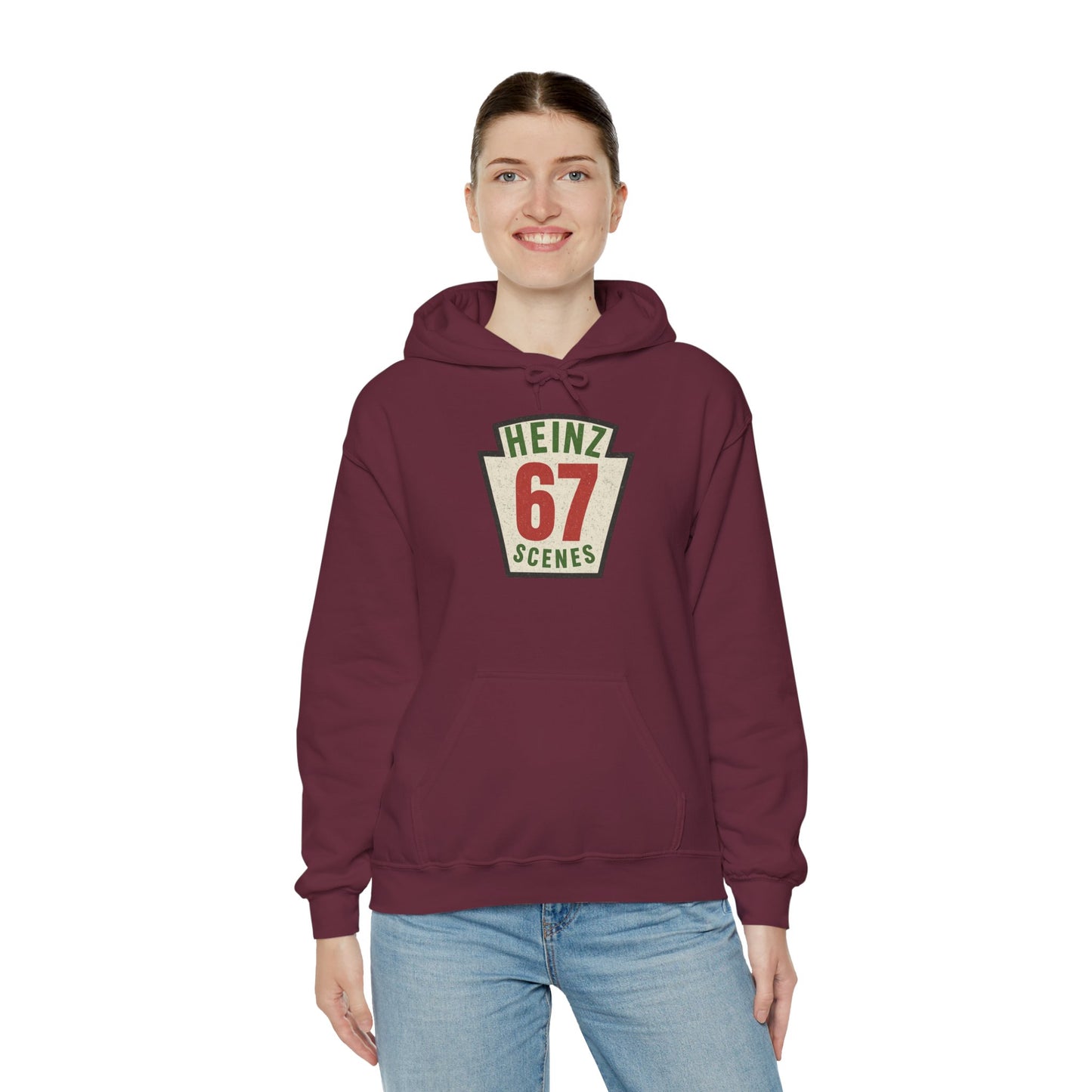Retro Distressed Heinz 67 Scenes -- Unisex Hoodie