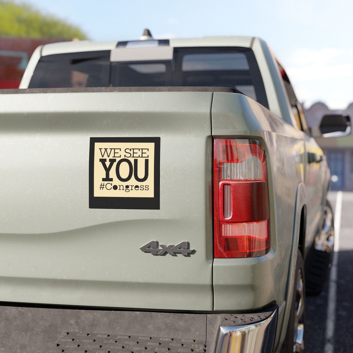 “We see YOU, Congress” Political Car Magnet — Patriotic Protest Sticker