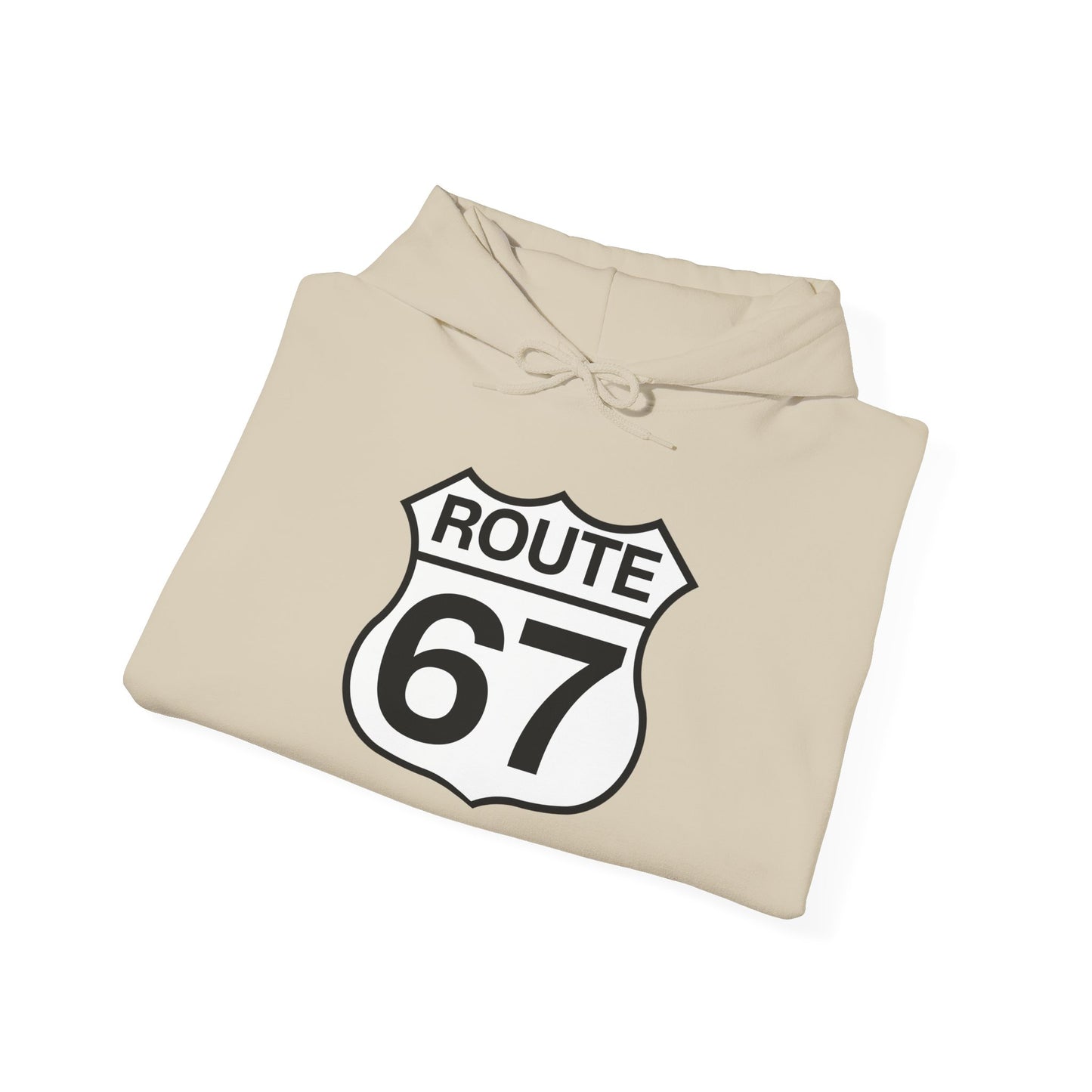 Classic Black & White Route 67 -- Unisex Hoodie
