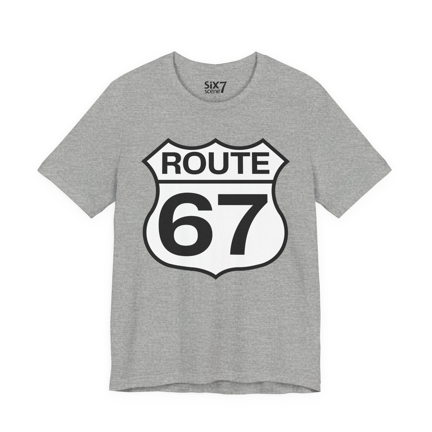 Classic Black & White Route 67 – Unisex Tee