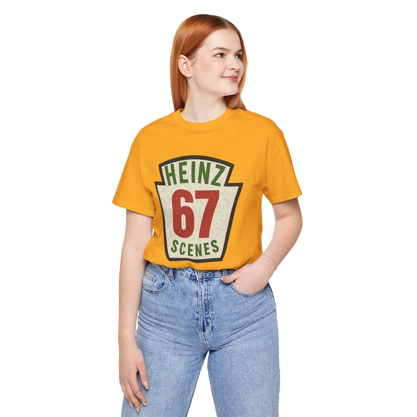 Retro Distressed Heinz 67 Scenes – Unisex Tee