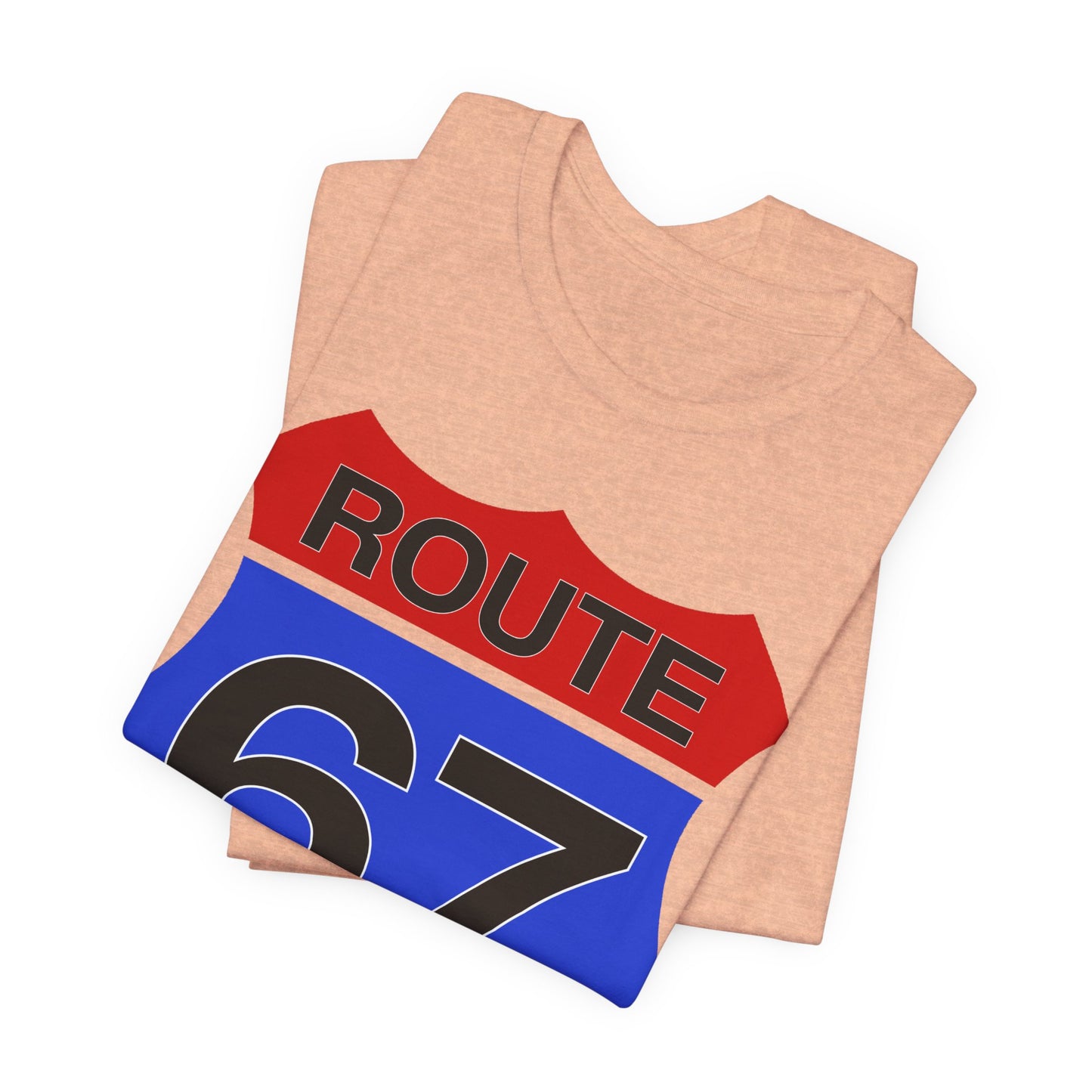 Red & Blue Route 67 – Unisex Tee