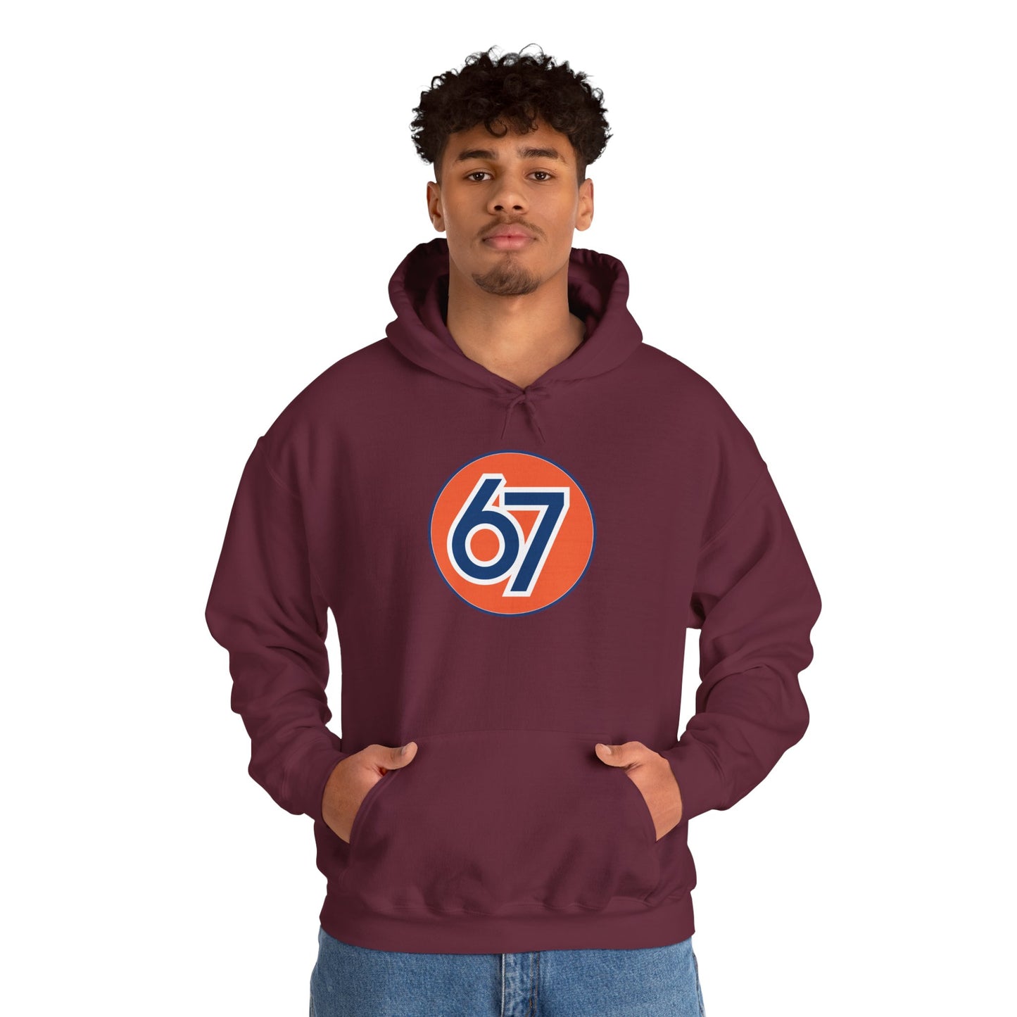 Retro 67 Vintage Circle Graphic -- Unisex Hoodie
