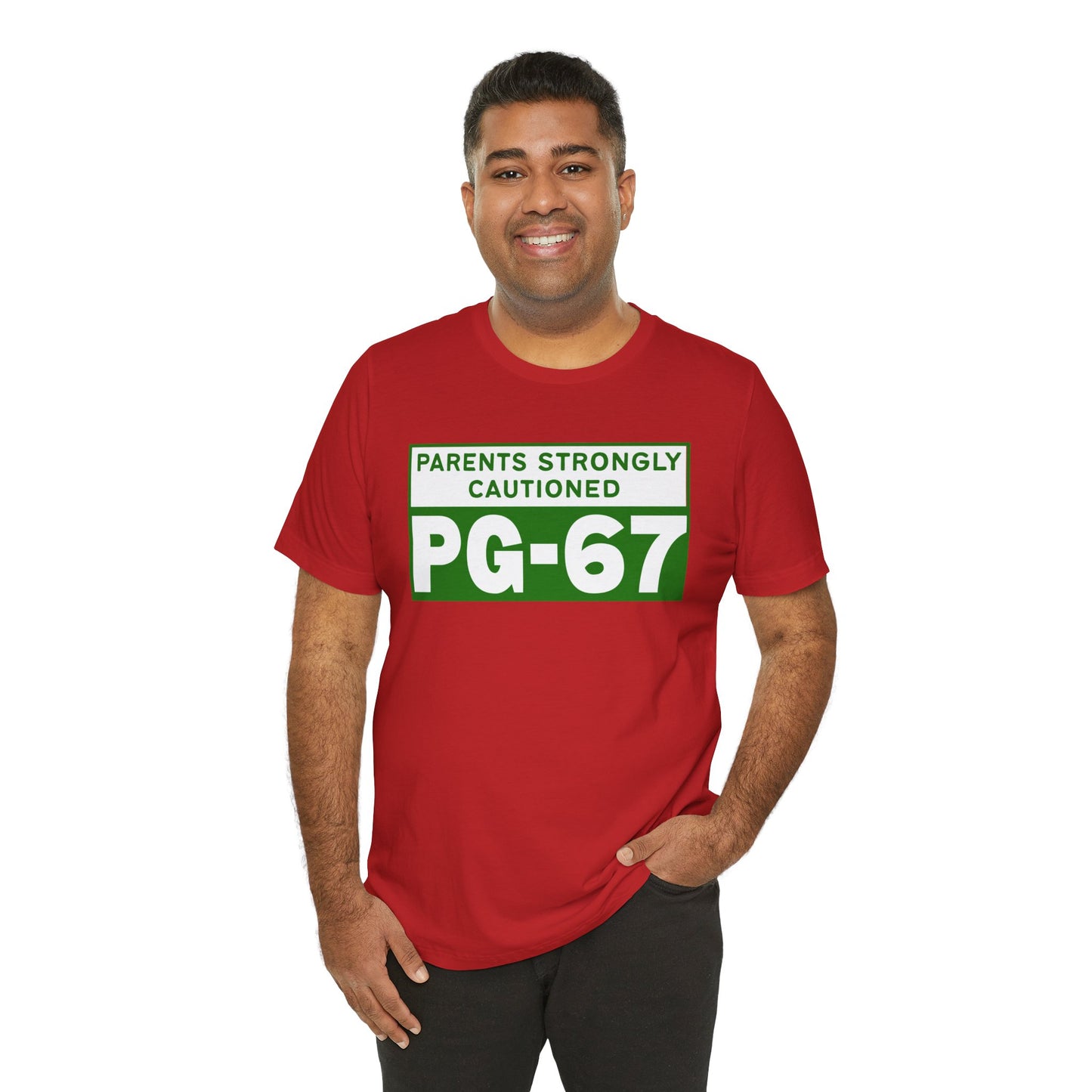 Parents Strongly Cautioned PG-67 – Unisex Tee