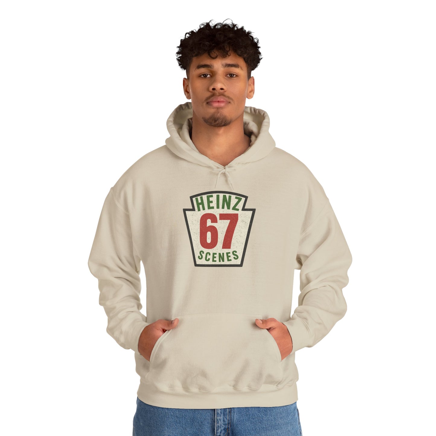 Retro Distressed Heinz 67 Scenes -- Unisex Hoodie