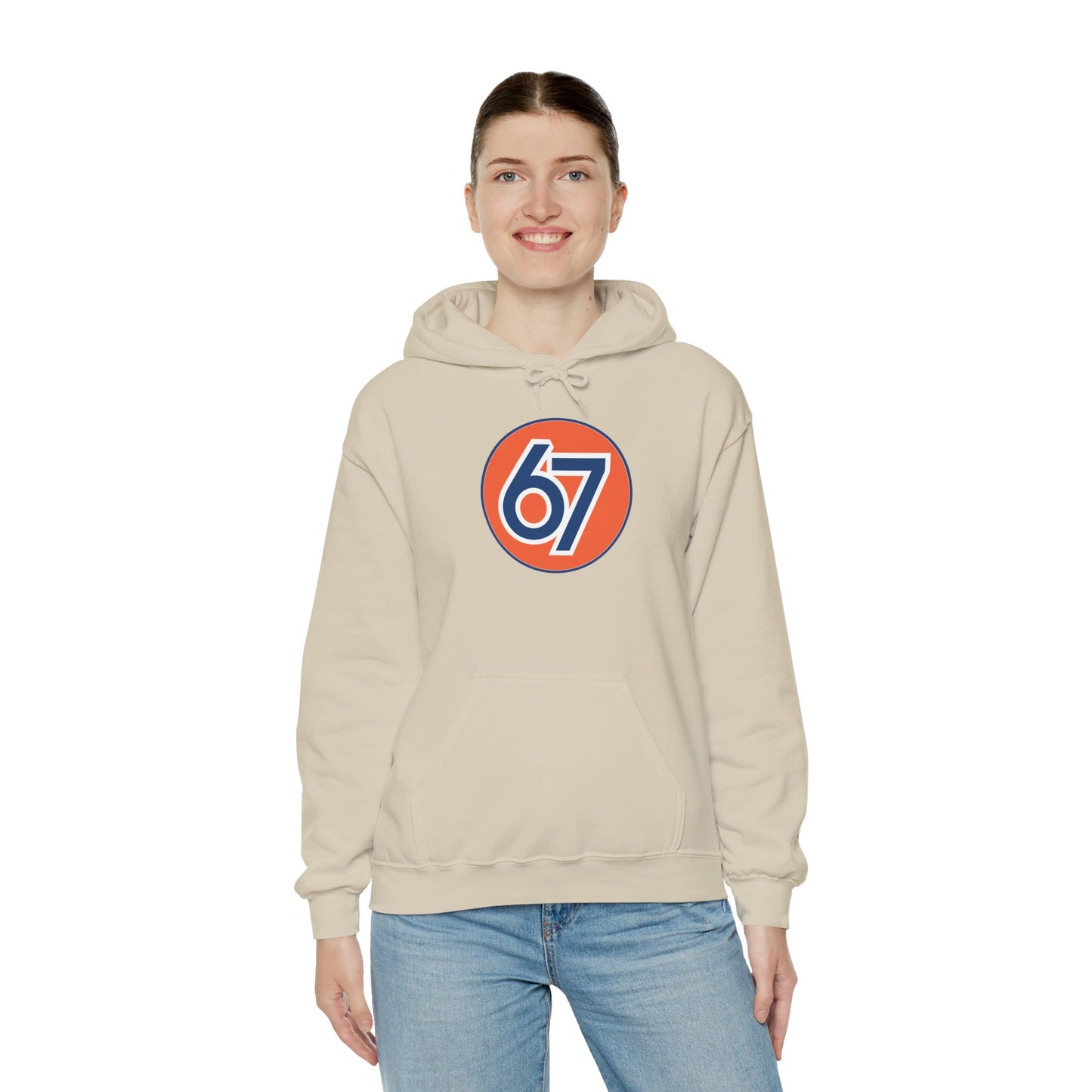Retro 67 Vintage Circle Graphic -- Unisex Hoodie