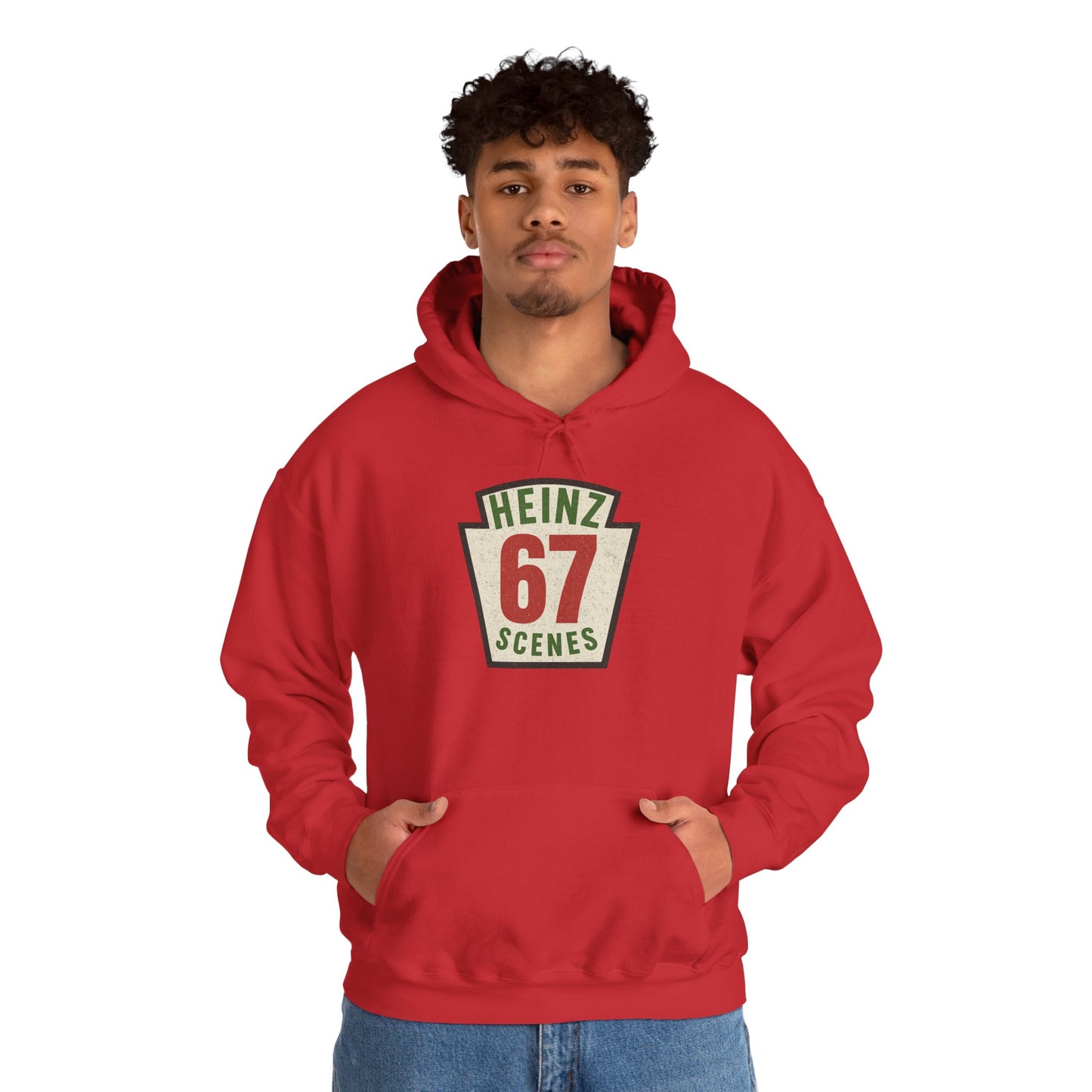 Retro Distressed Heinz 67 Scenes -- Unisex Hoodie