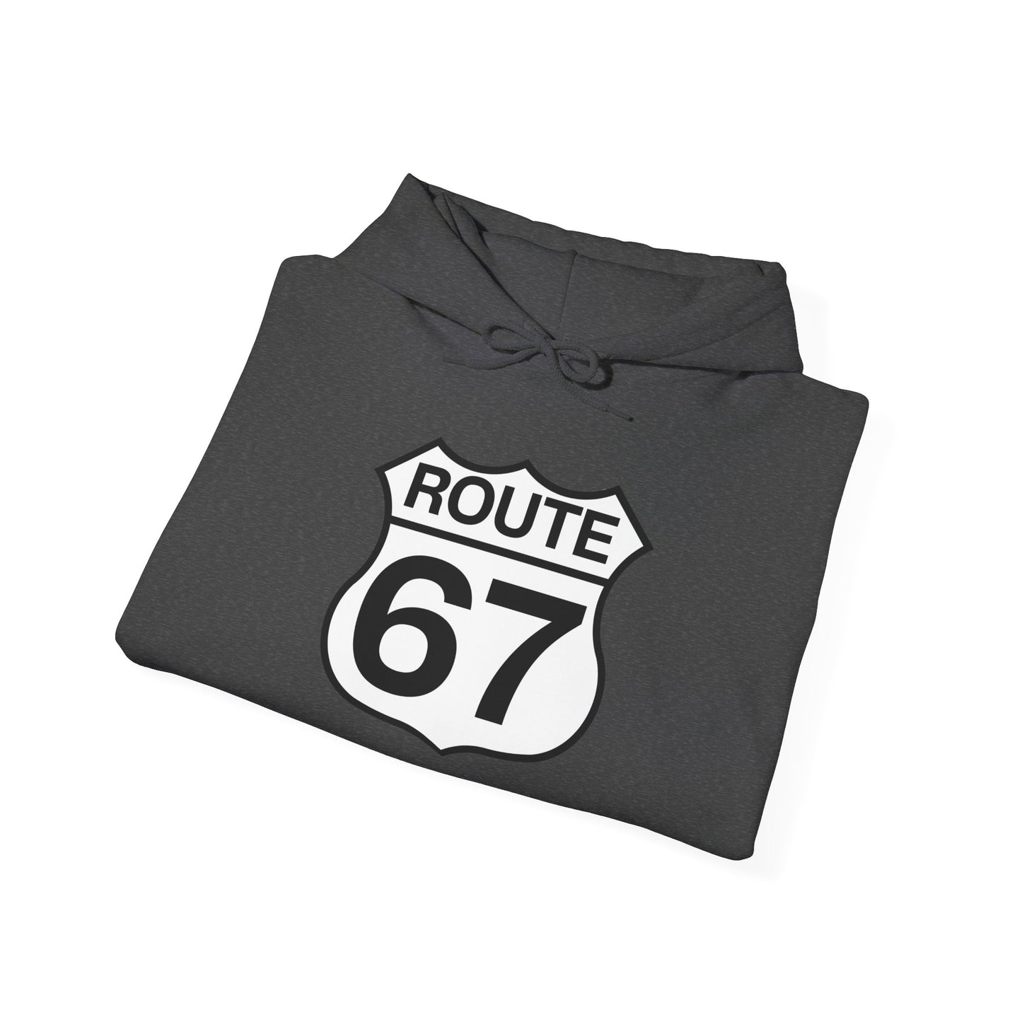 Classic Black & White Route 67 -- Unisex Hoodie