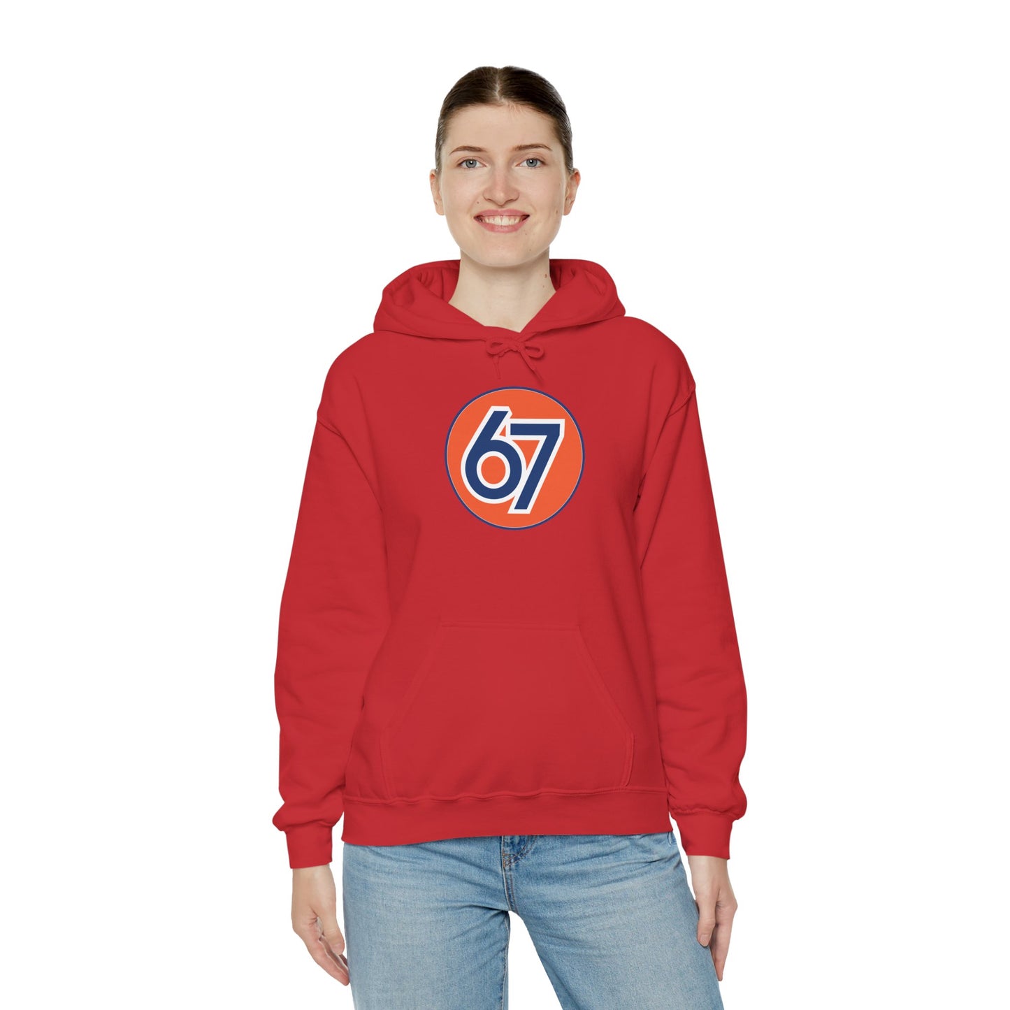 Retro 67 Vintage Circle Graphic -- Unisex Hoodie
