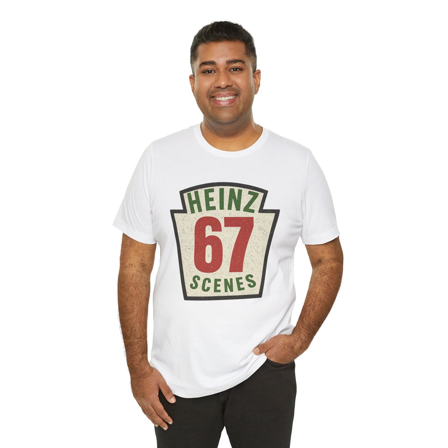 Retro Distressed Heinz 67 Scenes – Unisex Tee