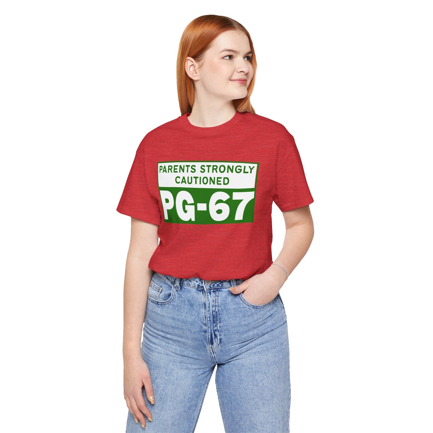Parents Strongly Cautioned PG-67 – Unisex Tee