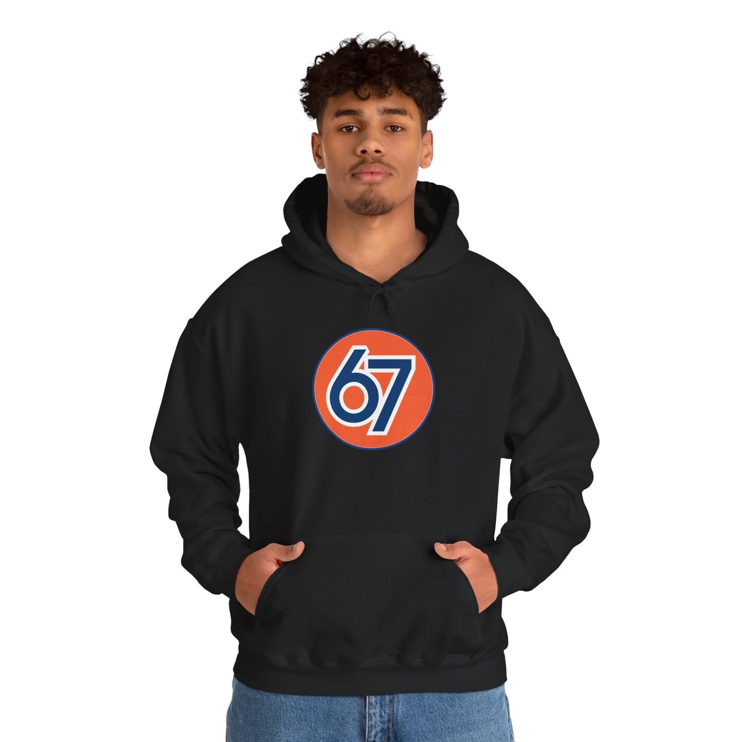 Retro 67 Vintage Circle Graphic -- Unisex Hoodie