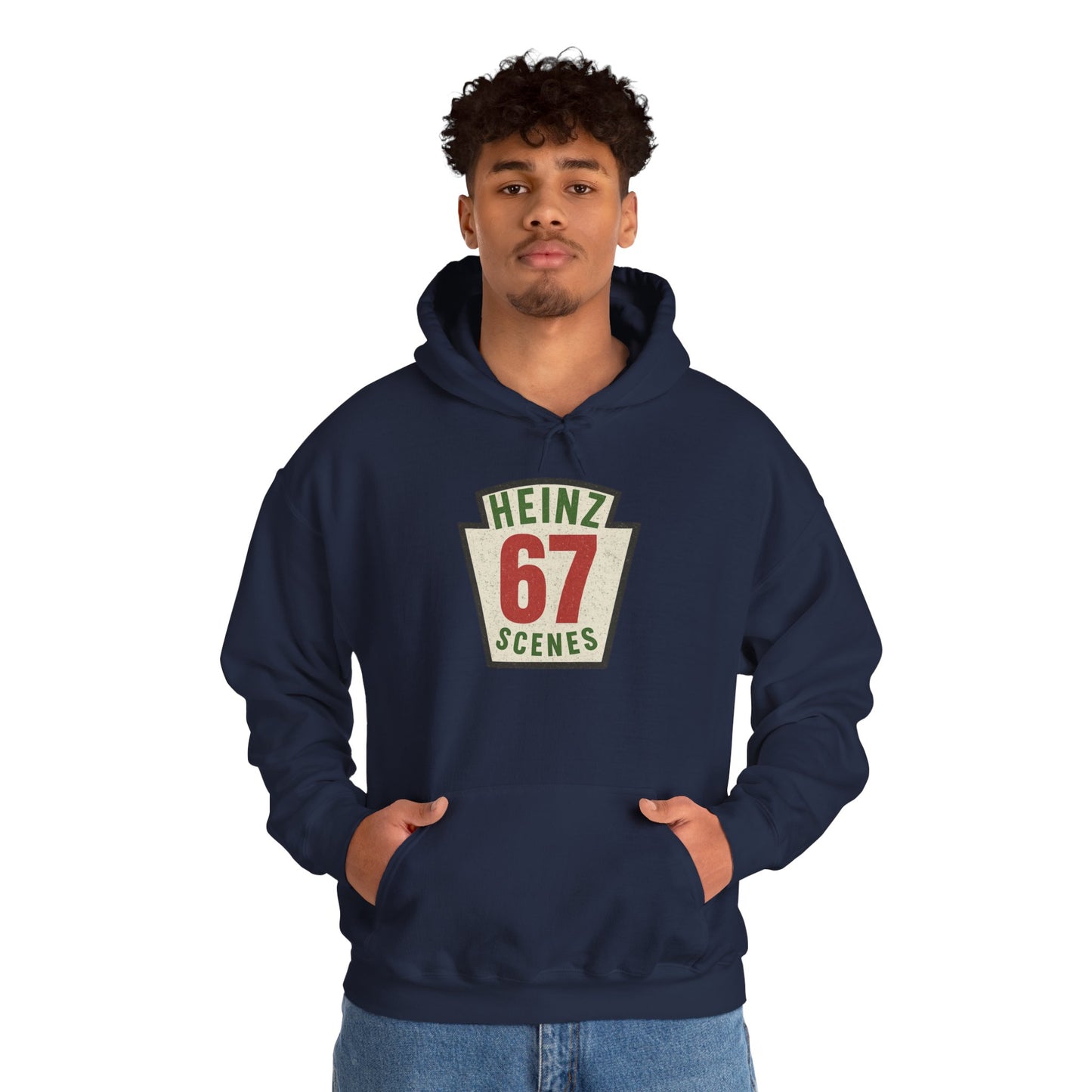 Retro Distressed Heinz 67 Scenes -- Unisex Hoodie