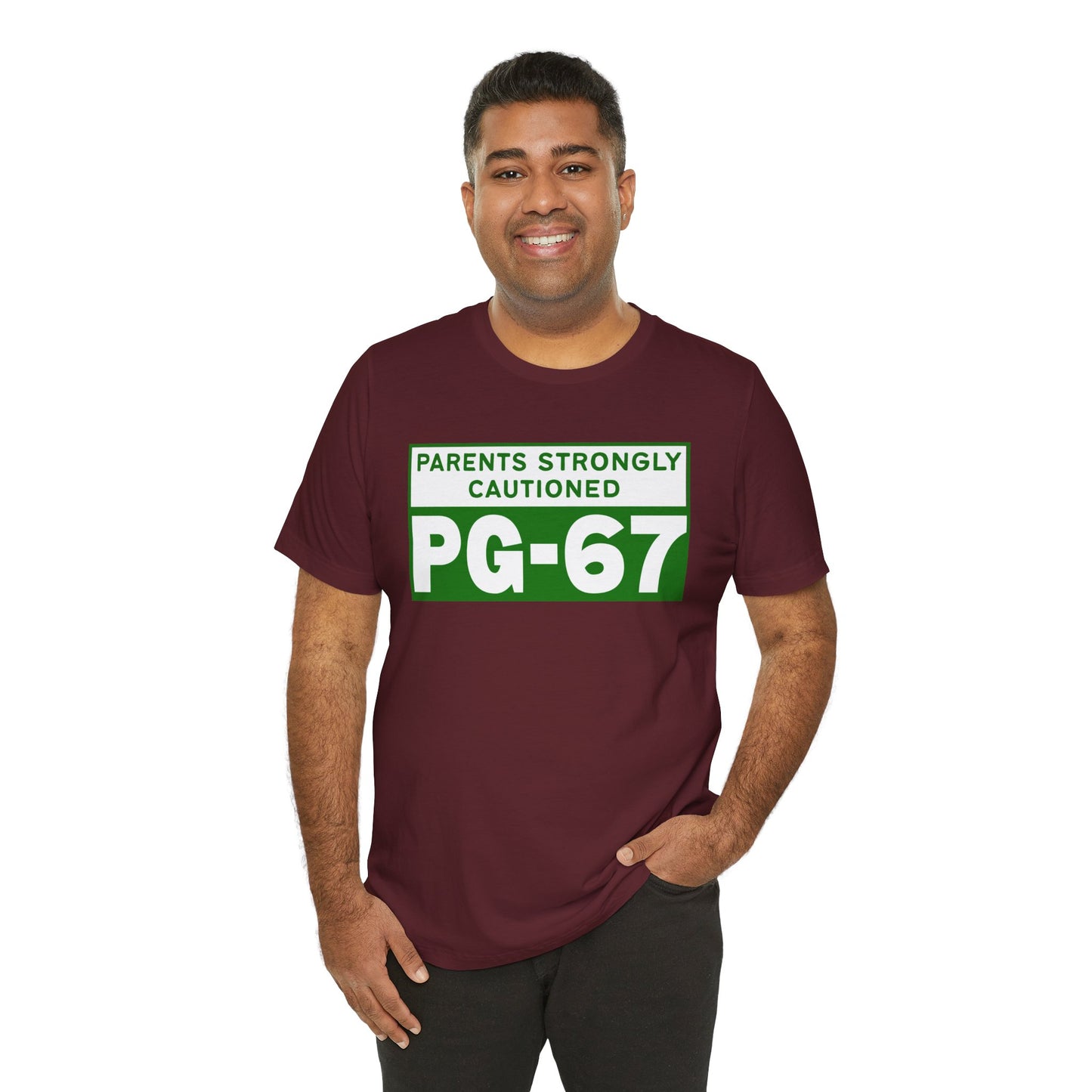 Parents Strongly Cautioned PG-67 – Unisex Tee