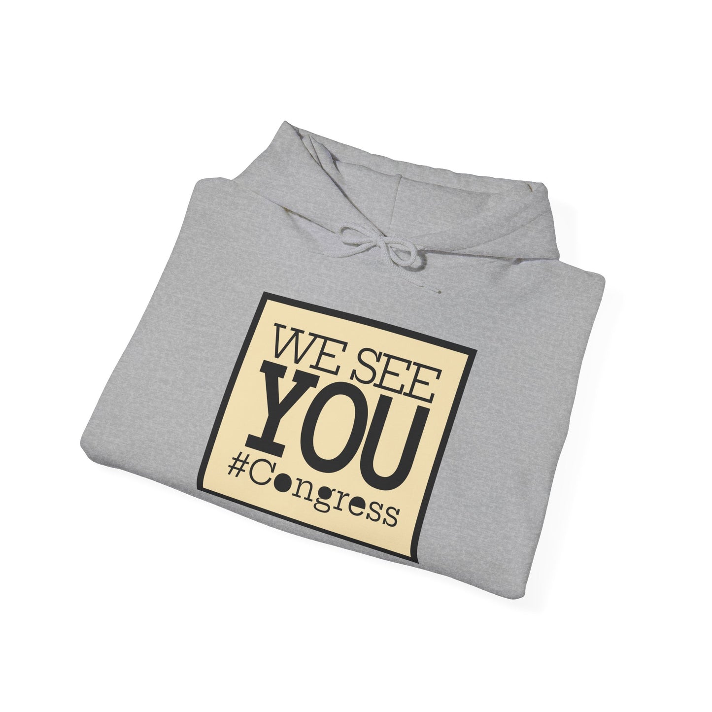"We See You, Congress" Hoodie — Political Statement Gear
