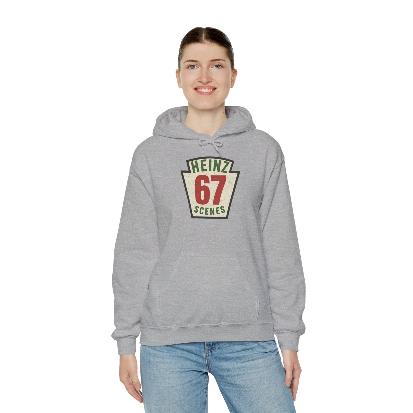 Retro Distressed Heinz 67 Scenes -- Unisex Hoodie