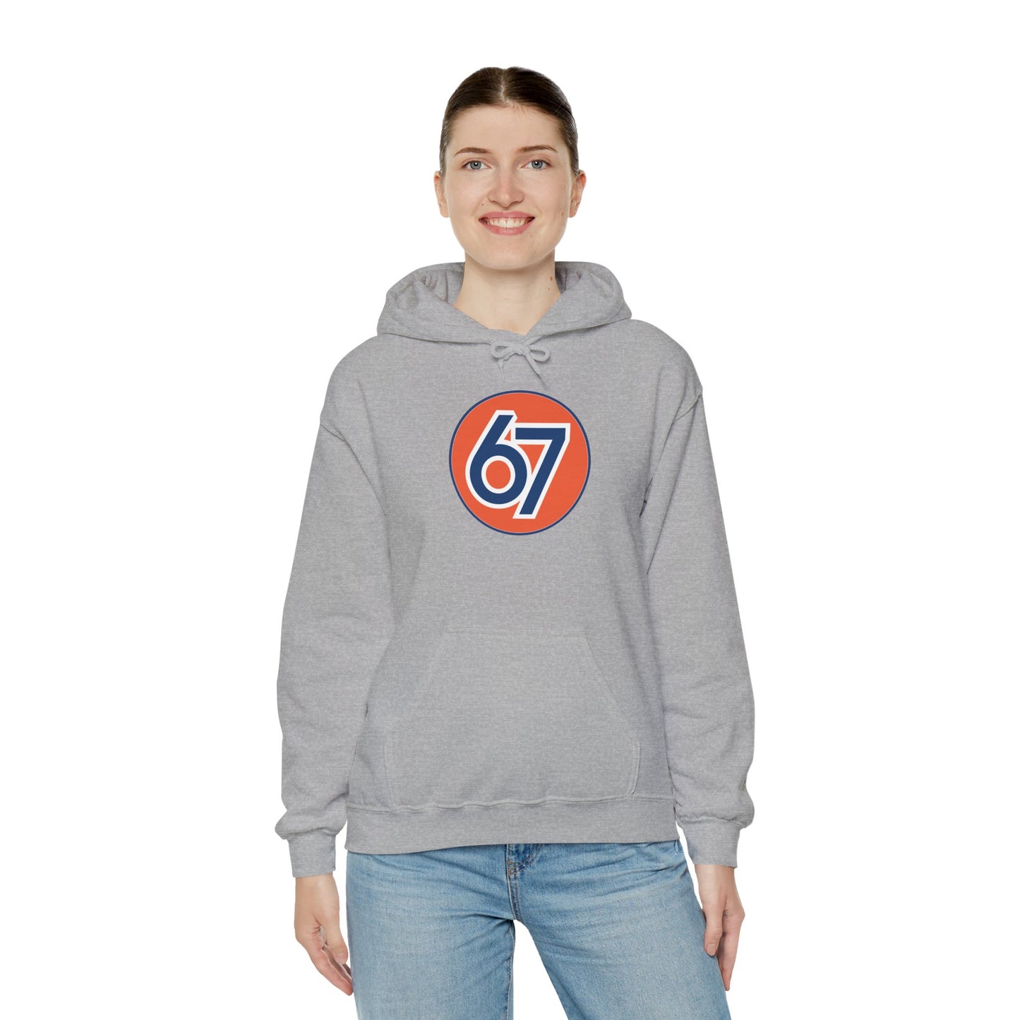 Retro 67 Vintage Circle Graphic -- Unisex Hoodie