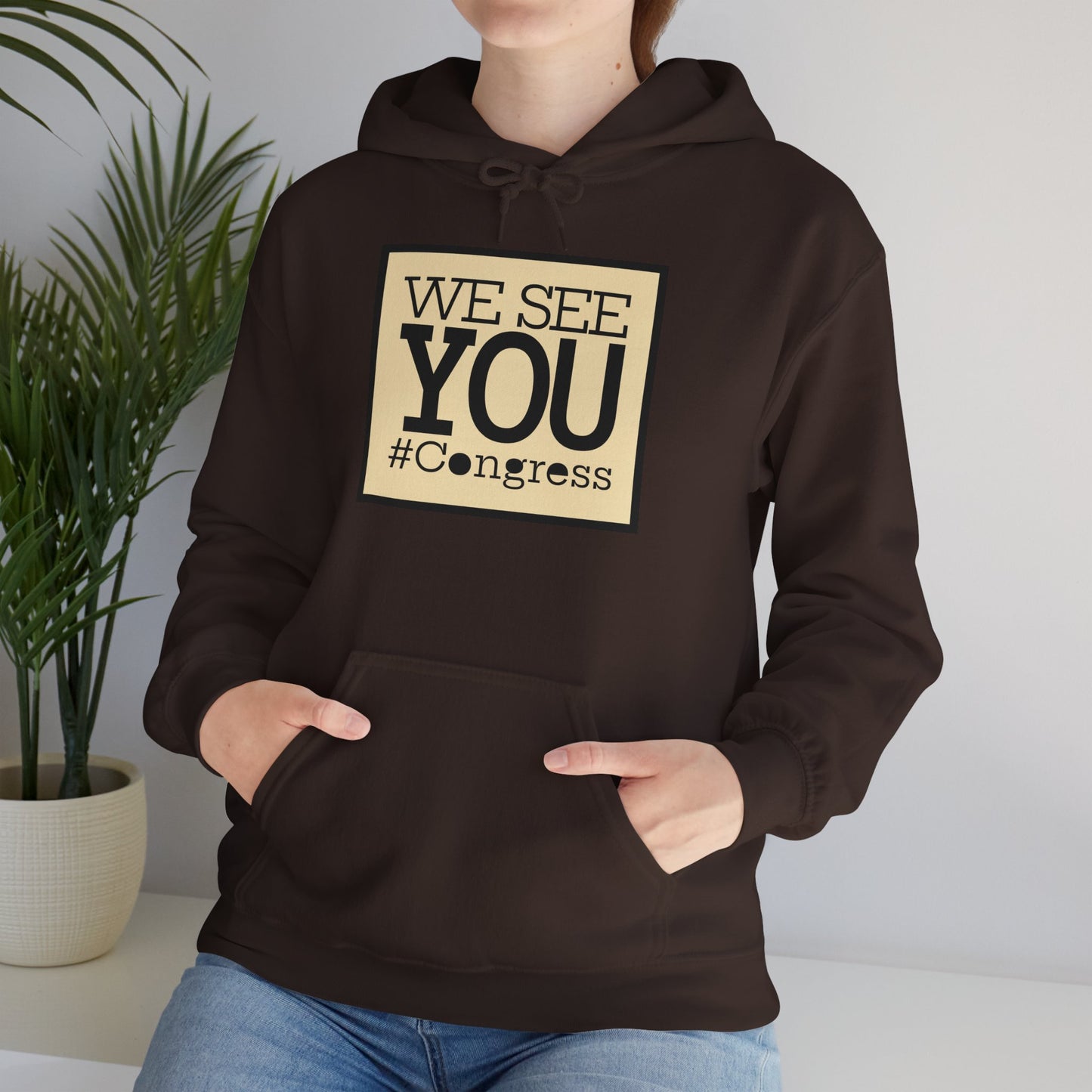 "We See You, Congress" Hoodie — Political Statement Gear