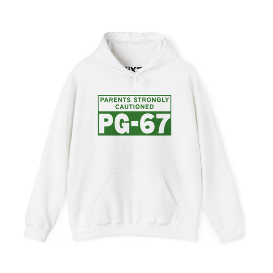 Parents Strongly Cautioned PG-67 -- Unisex Hoodie