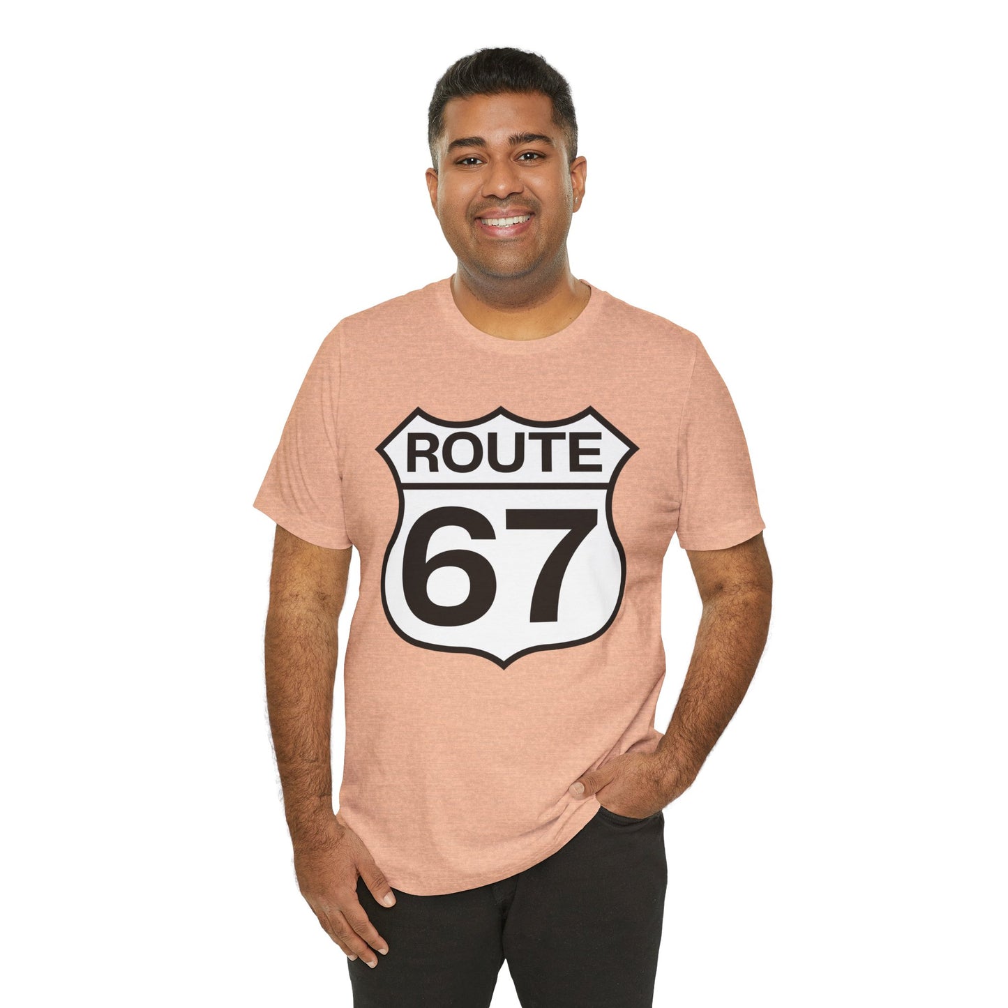 Classic Black & White Route 67 – Unisex Tee