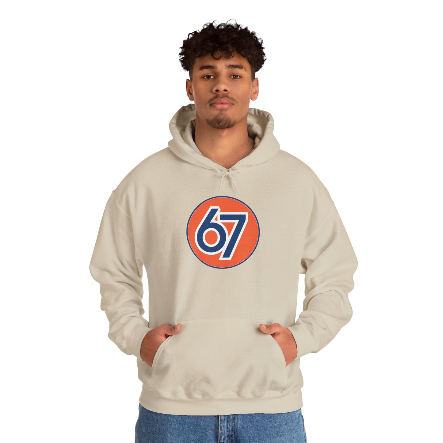 Retro 67 Vintage Circle Graphic -- Unisex Hoodie