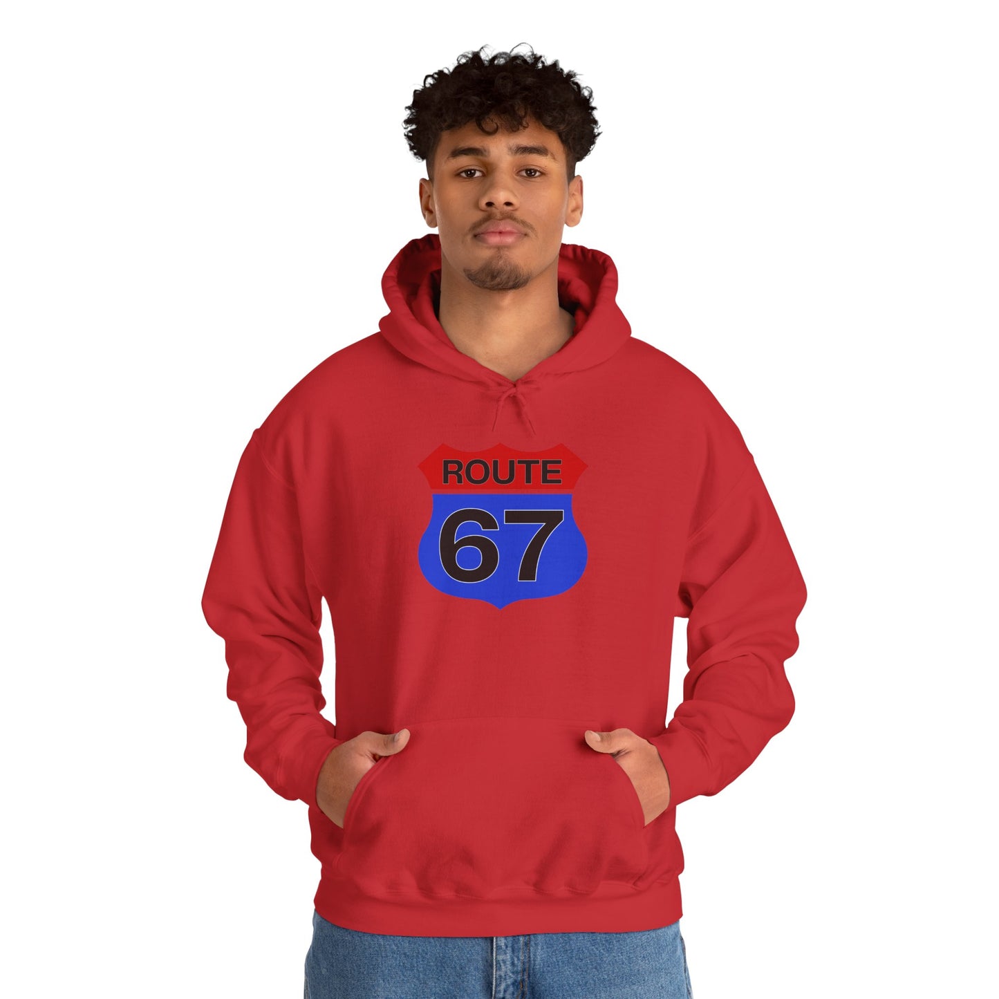 Route 67 Red & Blue Edition -- Unisex Hoodie