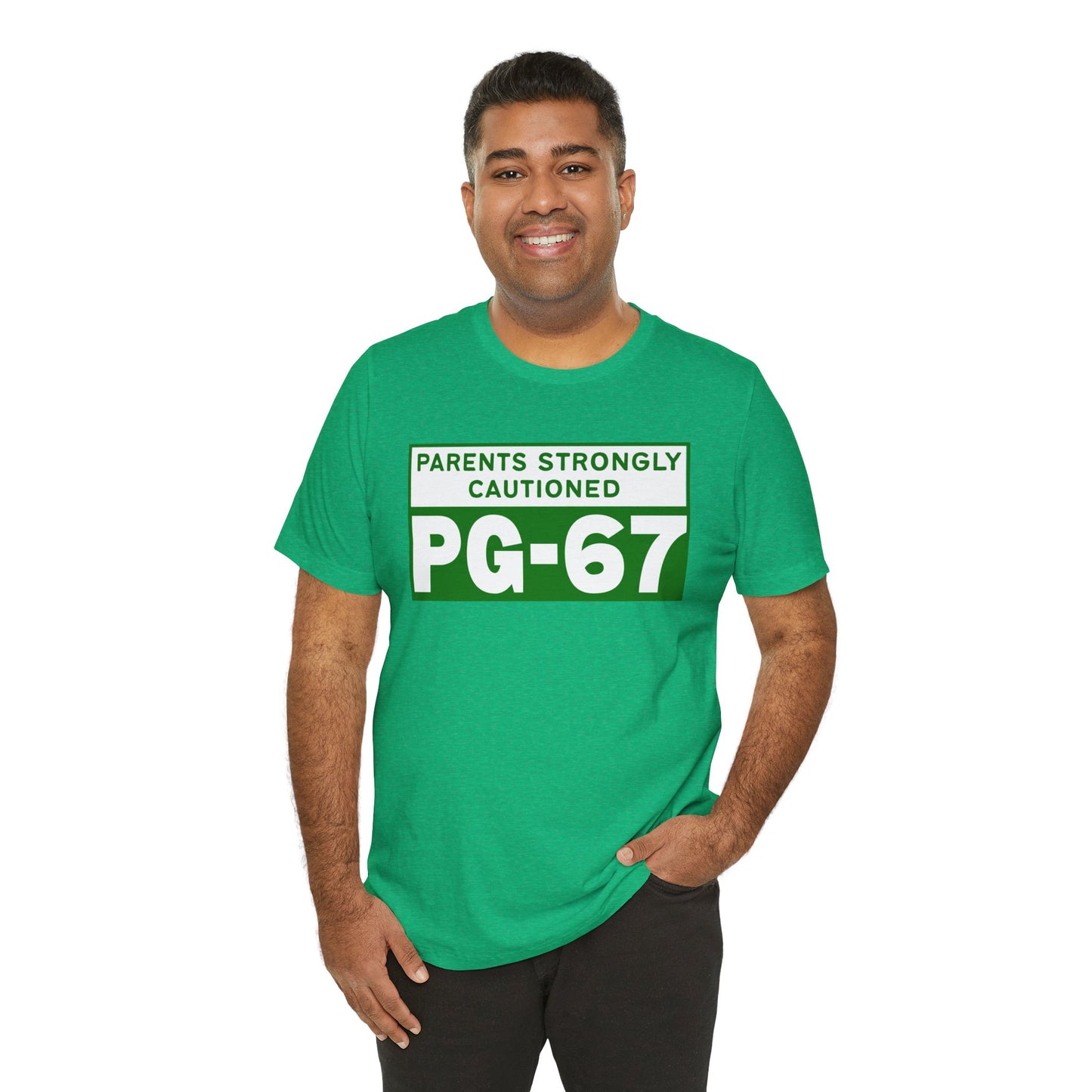 Parents Strongly Cautioned PG-67 – Unisex Tee