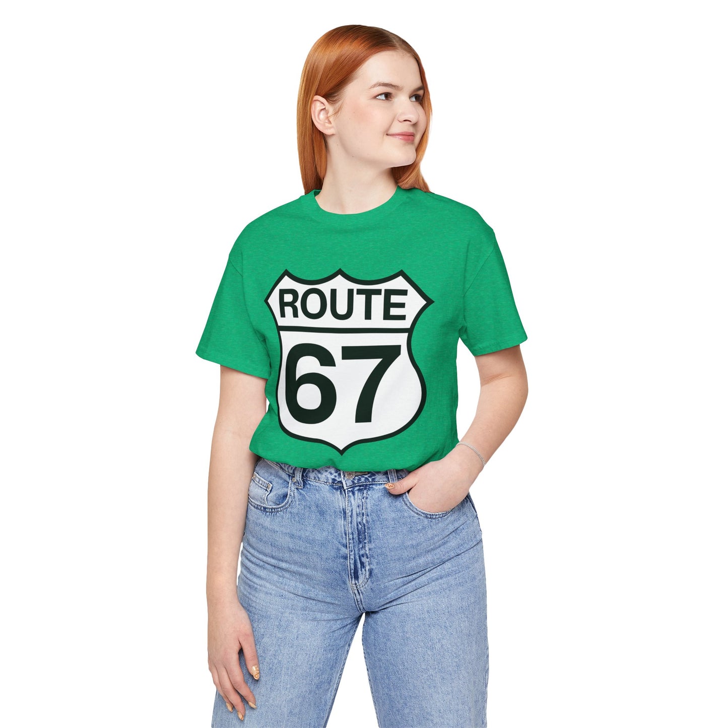 Classic Black & White Route 67 – Unisex Tee