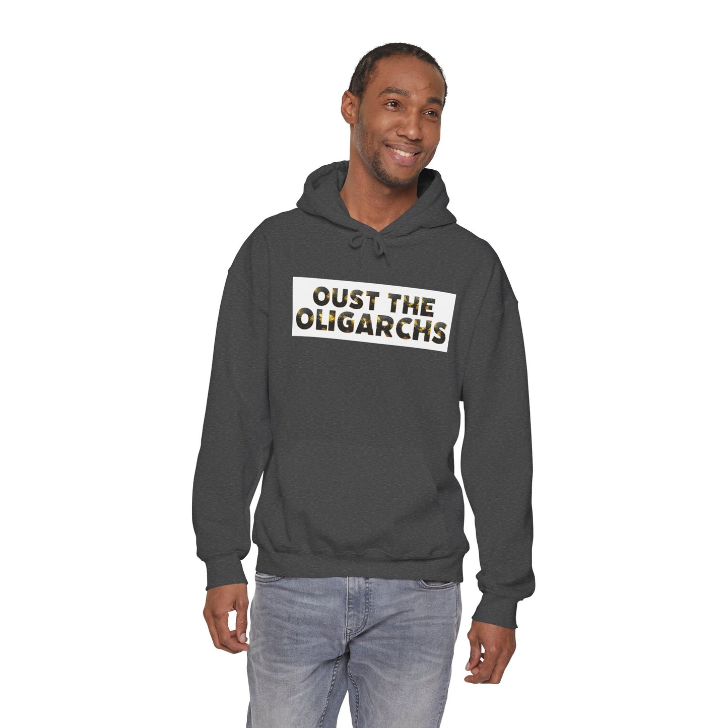 "Oust the Oligarchs" Hoodie -- Political Statement Gear
