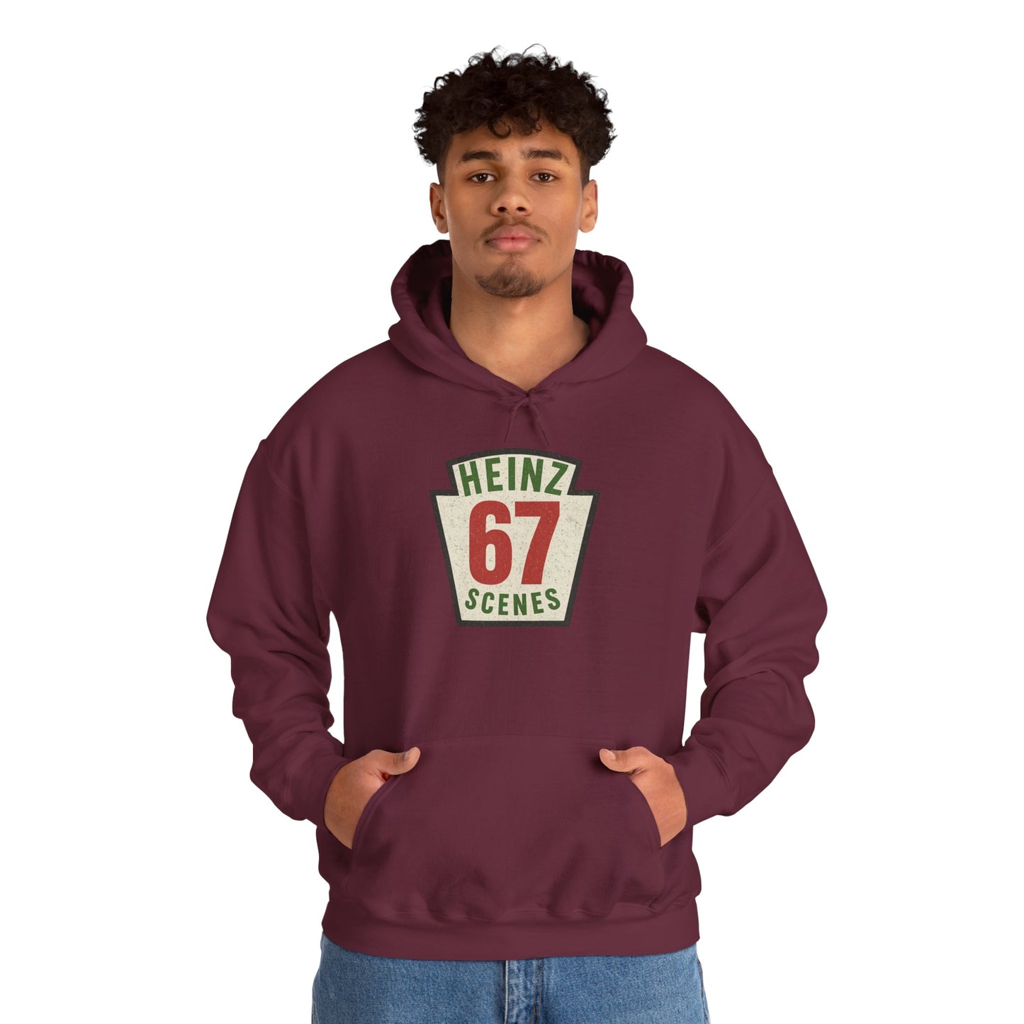 Retro Distressed Heinz 67 Scenes -- Unisex Hoodie