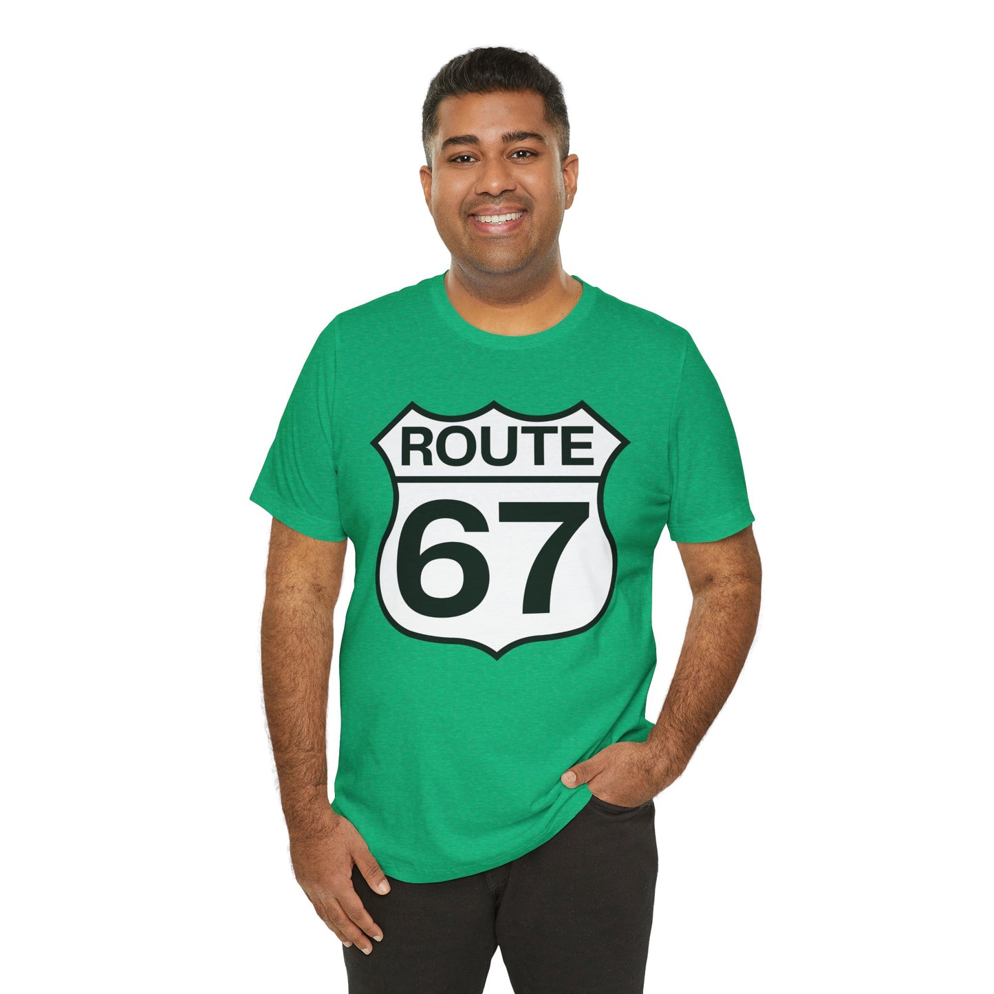 Classic Black & White Route 67 – Unisex Tee