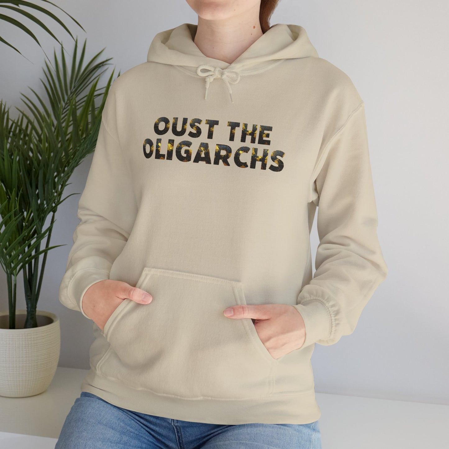 "Oust the Oligarchs" Hoodie -- Political Statement Gear