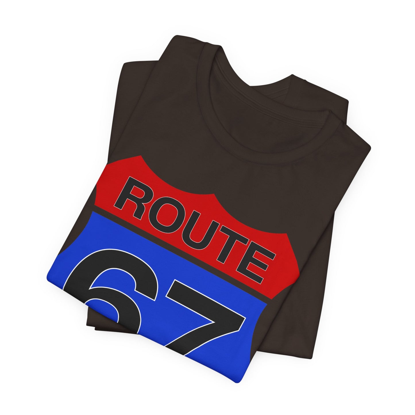 Red & Blue Route 67 – Unisex Tee
